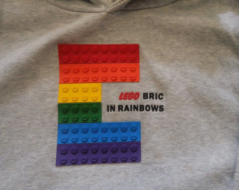LEGO Lego "Brick in Rainbows" Hoodie Size US M / EU 48-50 / 2 - 2 Thumbnail