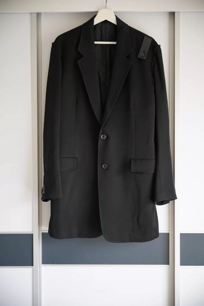 Yohji Yamamoto Yohji Yamamoto Yohji Yamamoto Black Wool Suit Jacket Size US S / EU 44-46 / 1 - 1 Thumbnail