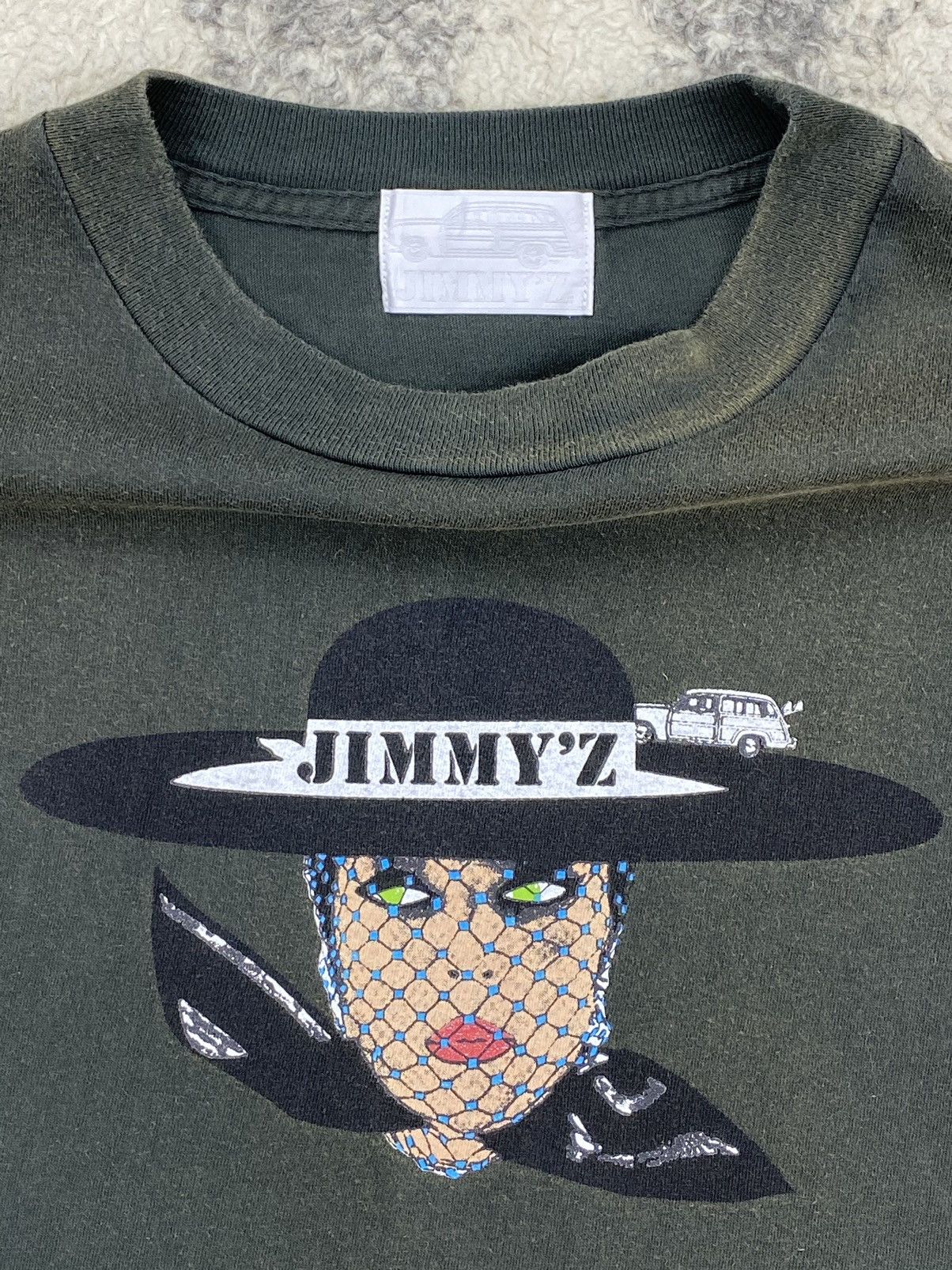 Vintage Vintage Late 90s JIMMY Z Rare Graphics Skateboard Tee Size US M / EU 48-50 / 2 - 4 Thumbnail