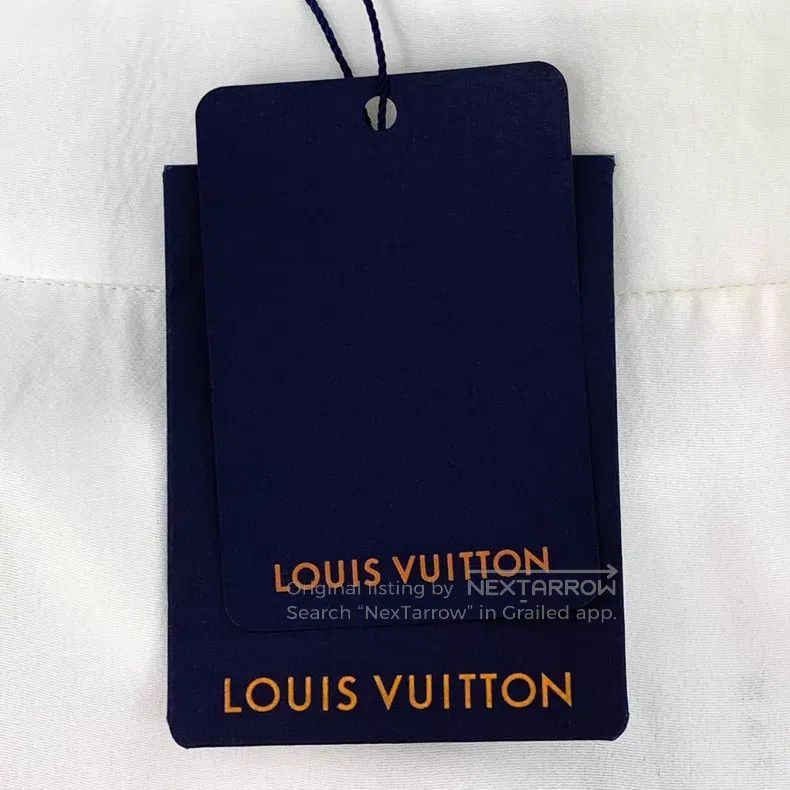 Louis Vuitton Louis Vuitton 24 white small leather label casual shorts Size US 38 / EU 54 - 8 Thumbnail