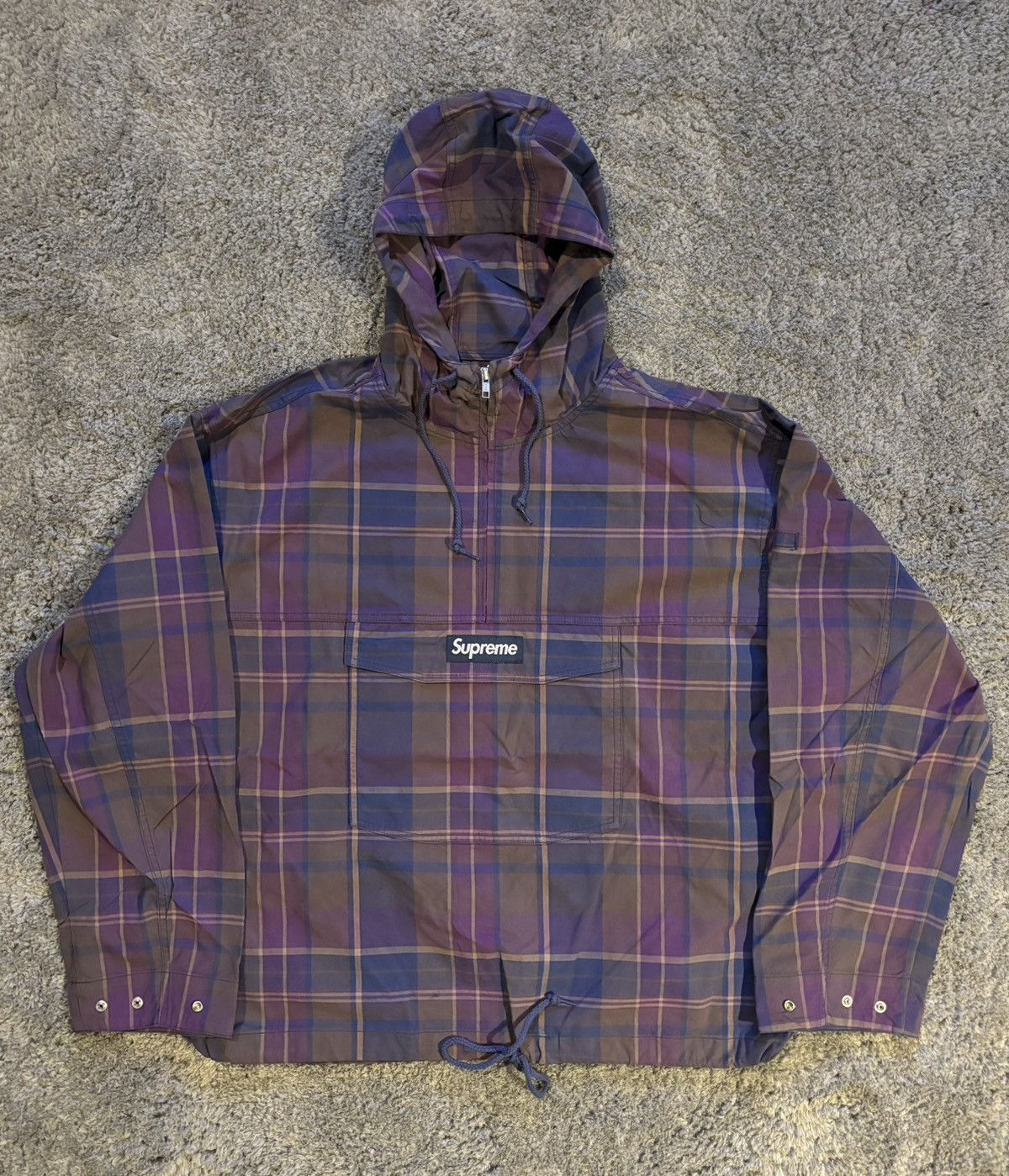 早い者勝ち supreme CottonUtility Anorak plaid Supreme Cotton Utility Anorak Plaid Men's - SS24 - US