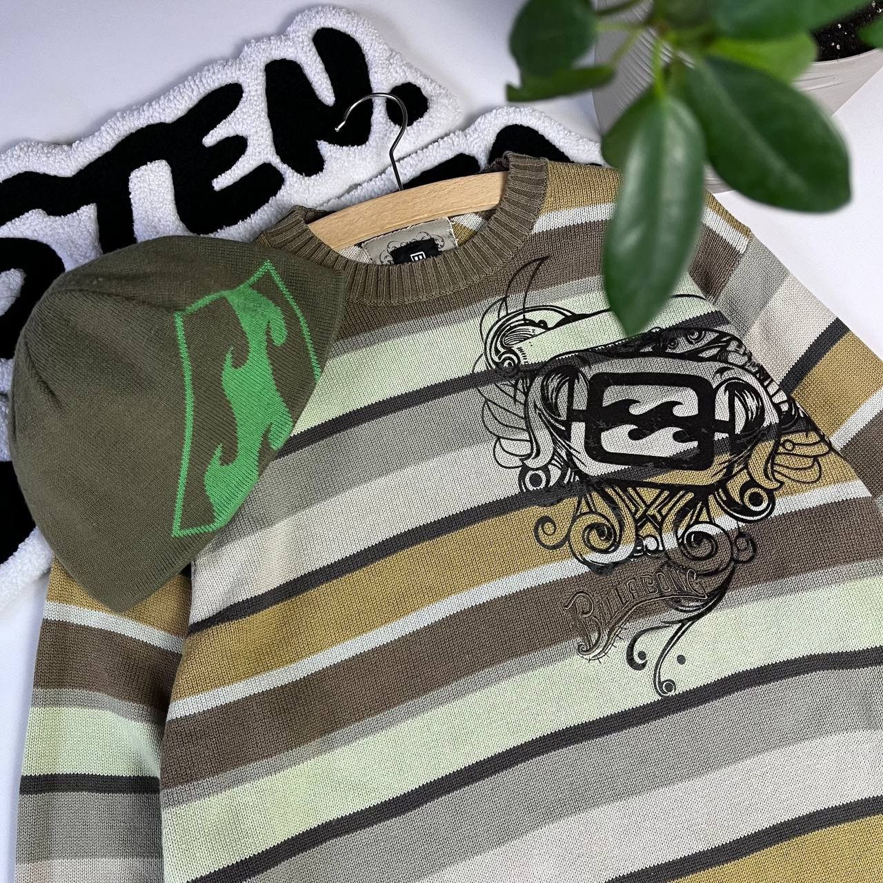 Billabong × Vintage Billabong Jumper Sweater Solid Print Grunge Size US M / EU 48-50 / 2 - 1 Thumbnail