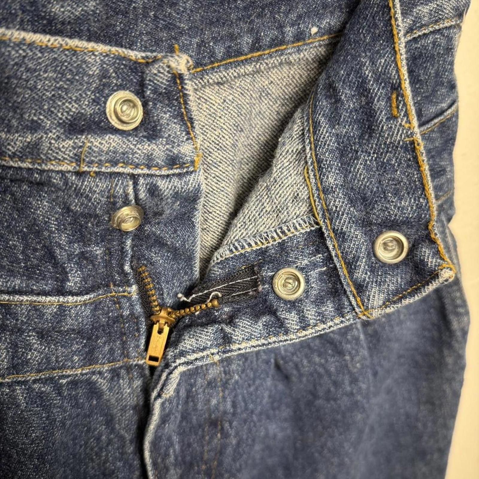 Other 1930s raw denim trousers, talon zipper, snap buttons Size 16 Size 38" / US 16 / IT 52 - 5 Thumbnail