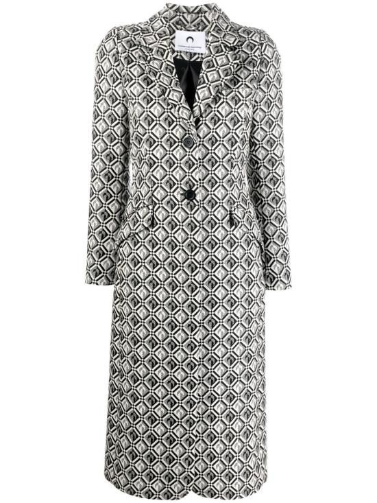 Marine Serre MARINE SERRE Women Coats C007FW22W WOTWO00200 Black Size XS / US 0-2 / IT 36-38 - 1 Thumbnail