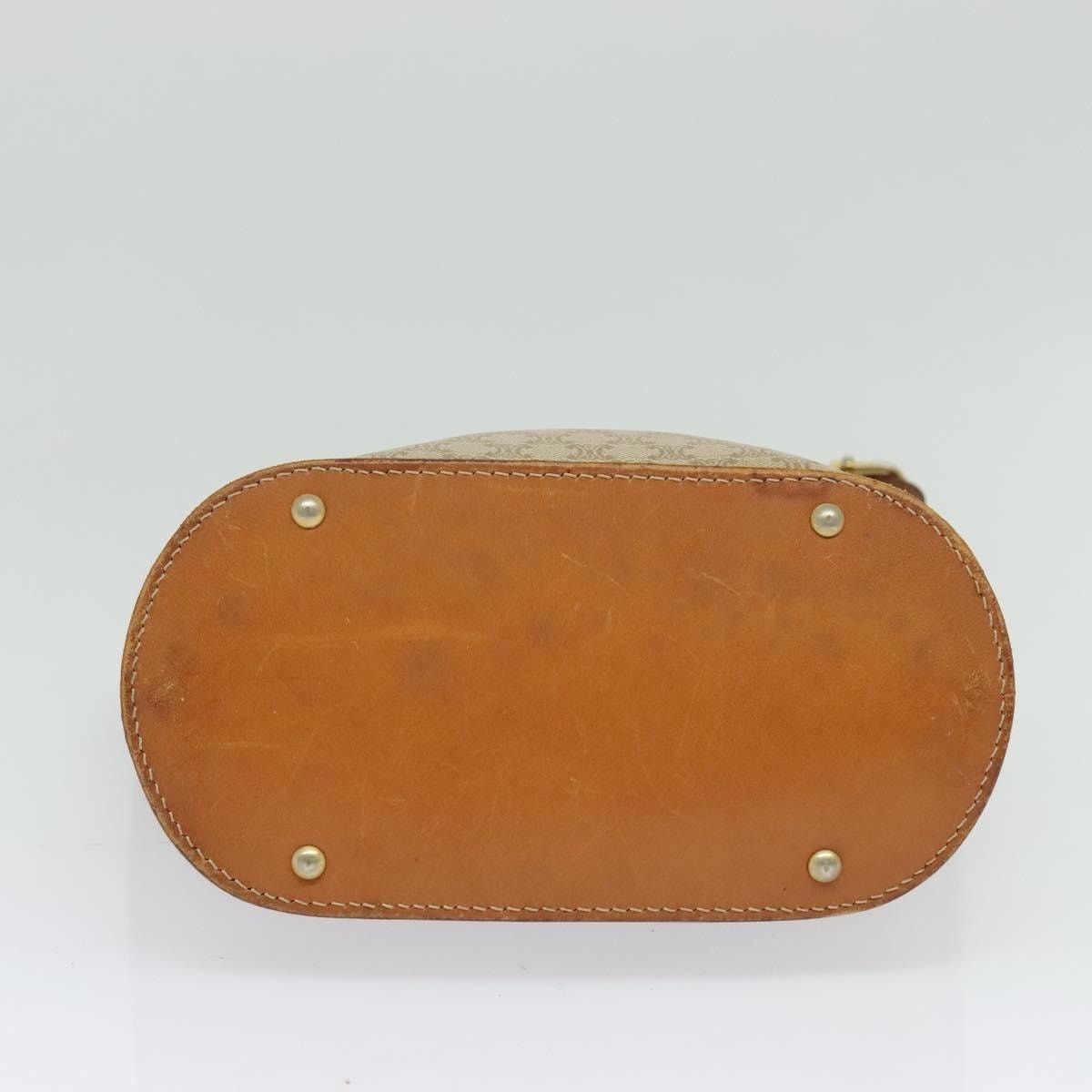 Celine CELINE Macadam Canvas Shoulder Bag Pvc Beige Gold Size ONE SIZE - 9 Thumbnail