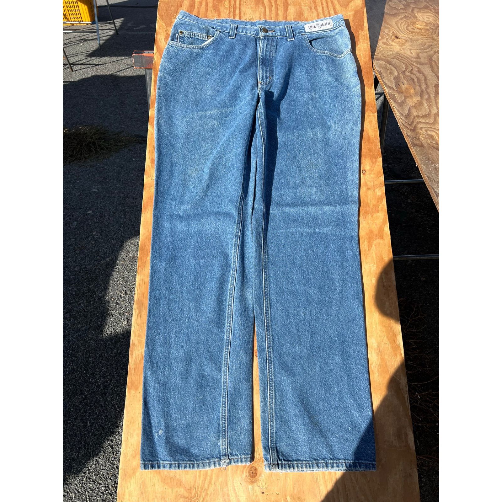 Carhartt Carhartt Jeans Mens 38x36 Blue Denim Utility Work Pants Size US 38 / EU 54 - 3 Thumbnail