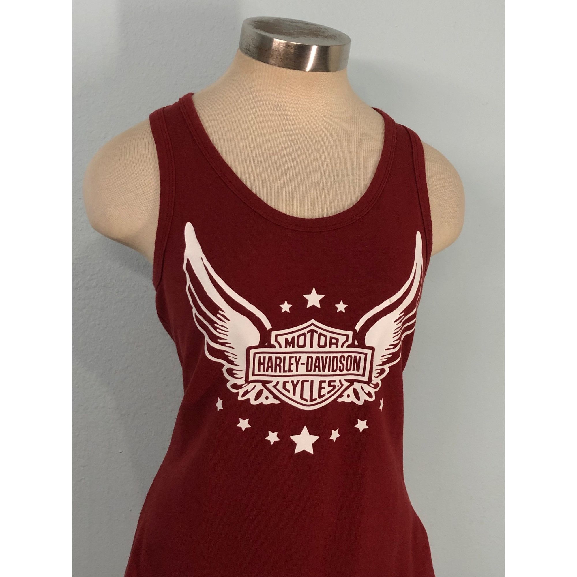 Harley Davidson Harley-Davidson Women Medium Racerback Tank Wounded Warrior Size M / US 6-8 / IT 42-44 - 3 Thumbnail
