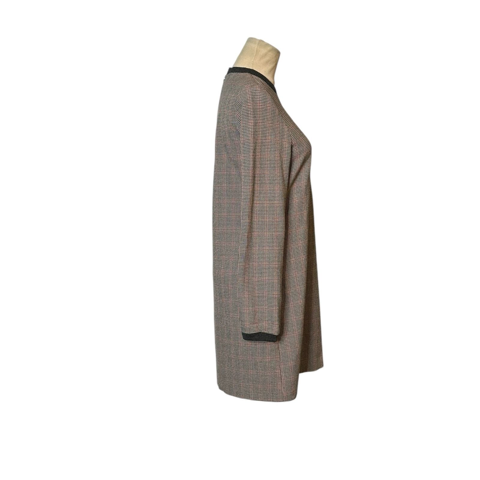 Zara Zara houndstooth long sleeves sheath mini dress size Small Size M / US 6-8 / IT 42-44 - 6 Thumbnail