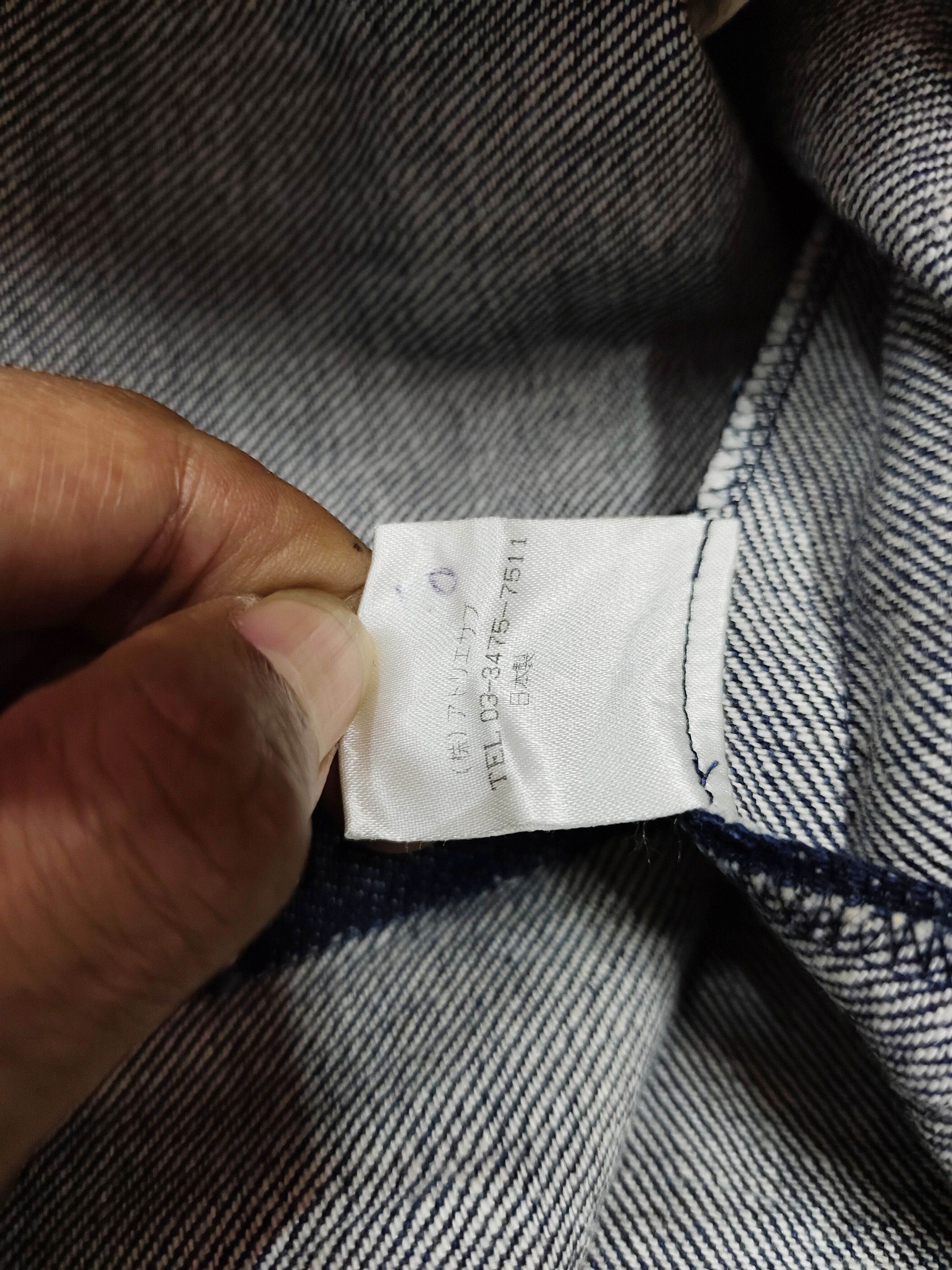 Japanese Brand 90s Joli Nana- Japanese Artsy Selvedge Denim Coat Jacket Size M / US 6-8 / IT 42-44 - 6 Thumbnail