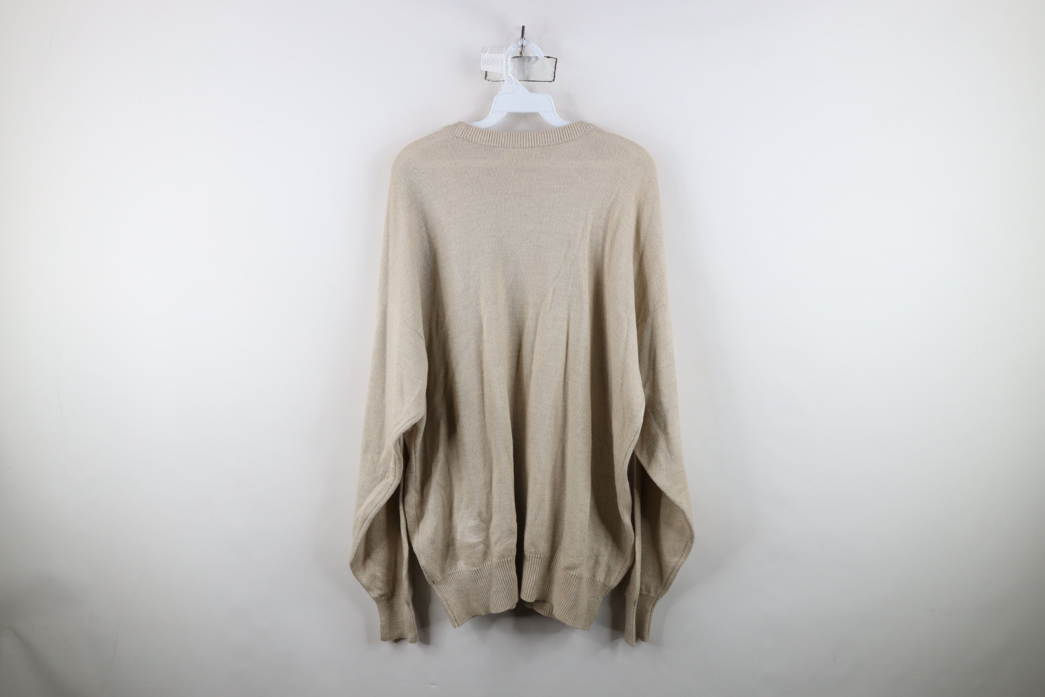Vintage Vintage 90s Streetwear Argyle Pure New Wool Knit Sweater Size US L / EU 52-54 / 3 - 12 Thumbnail