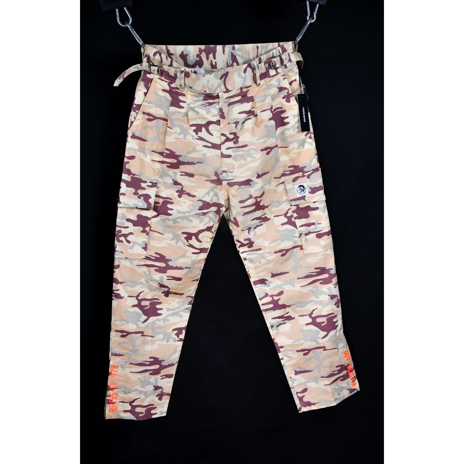 Diesel Diesel Cargo Pants Mens Camouflage Casual Size 30 Multicolor Cotton Regular Waist 42cm Length 103cm Inseam 70cm Size US 30 / EU 46 - 5 Thumbnail