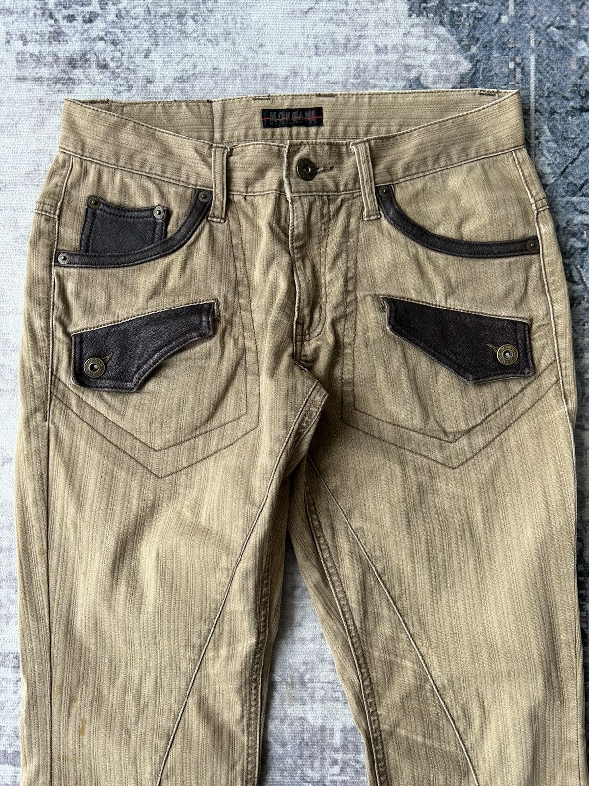 If Six Was Nine Morgan Flared Leather Pocket Pants Size US 29 - 3 Thumbnail
