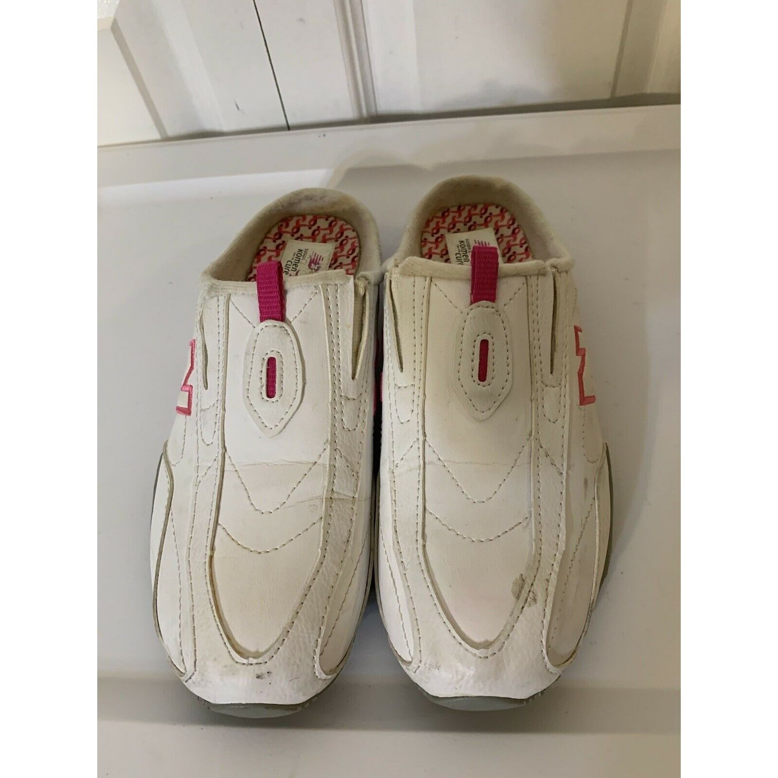 New Balance New Balance 442 Slip On Mule Women’s Sz 7.5 White Pink Size US 7.5 / IT 37.5 - 1 Thumbnail