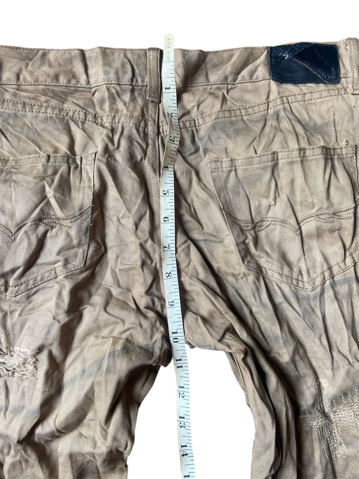 14th Addiction FUGA DISTRESSED FLARE UP BOOTCUT Size 31" - 8 Thumbnail