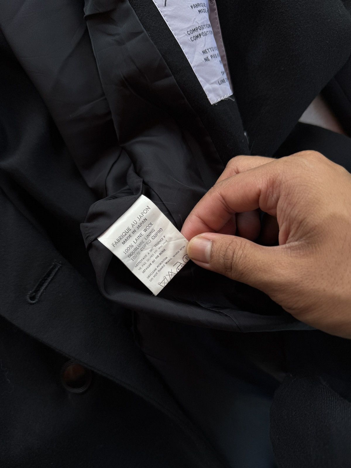 Yohji Yamamoto Vintage 1990s Yohji Yamamoto Back Pleated Jacket Size 38L - 4 Thumbnail