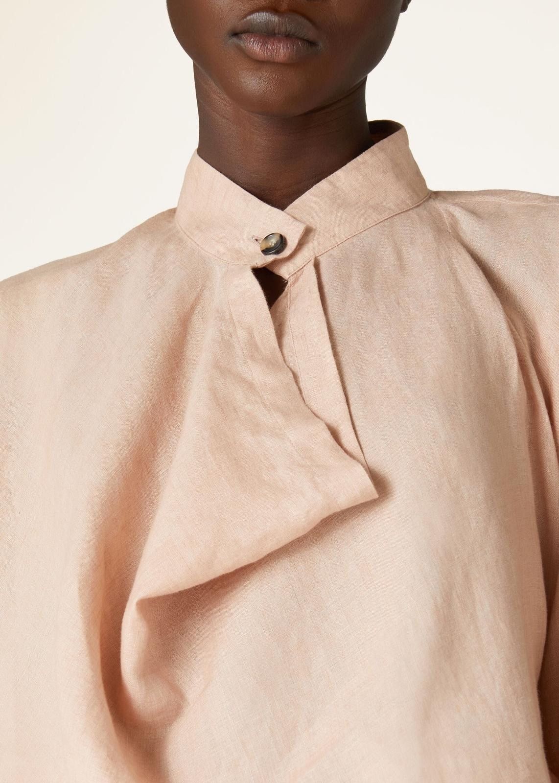 Loro Piana o1srvl11e0725 FAO0482 Jainen Linen Shirt in Pink Size S / US 4 / IT 40 - 6 Thumbnail
