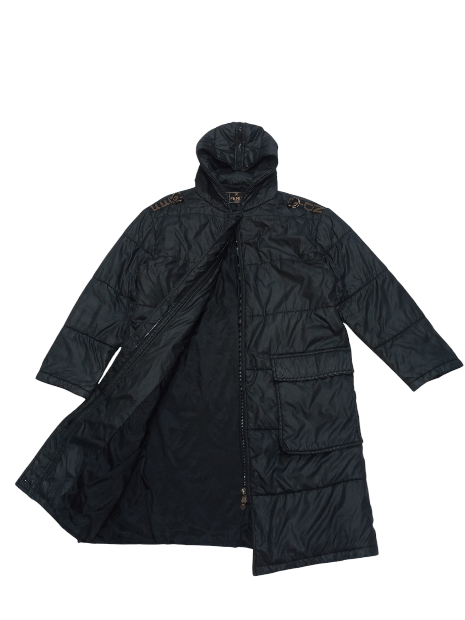 Fendi Rare Vintage Fendi Puffer Hoodie Jacket Size US L / EU 52-54 / 3 - 9 Thumbnail