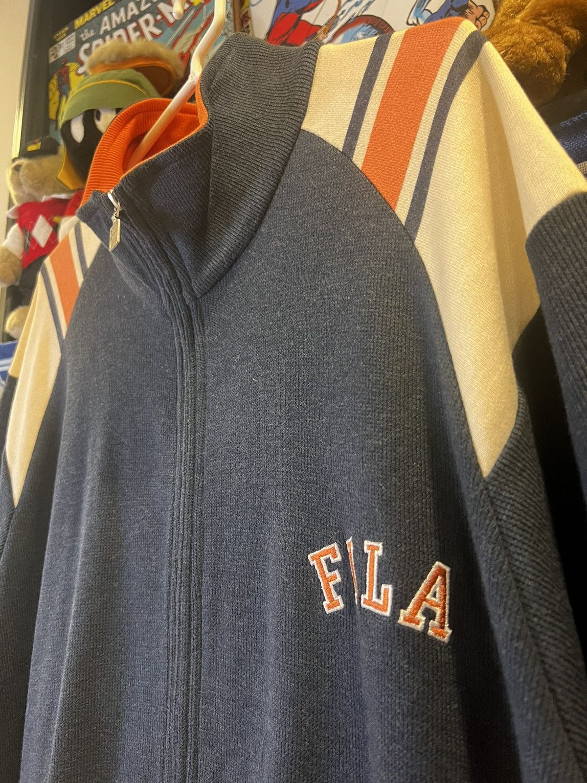 Fila × Vintage FILA Spell-out Zip-Up Short-Sleeve Size US XL / EU 56 / 4 - 3 Thumbnail