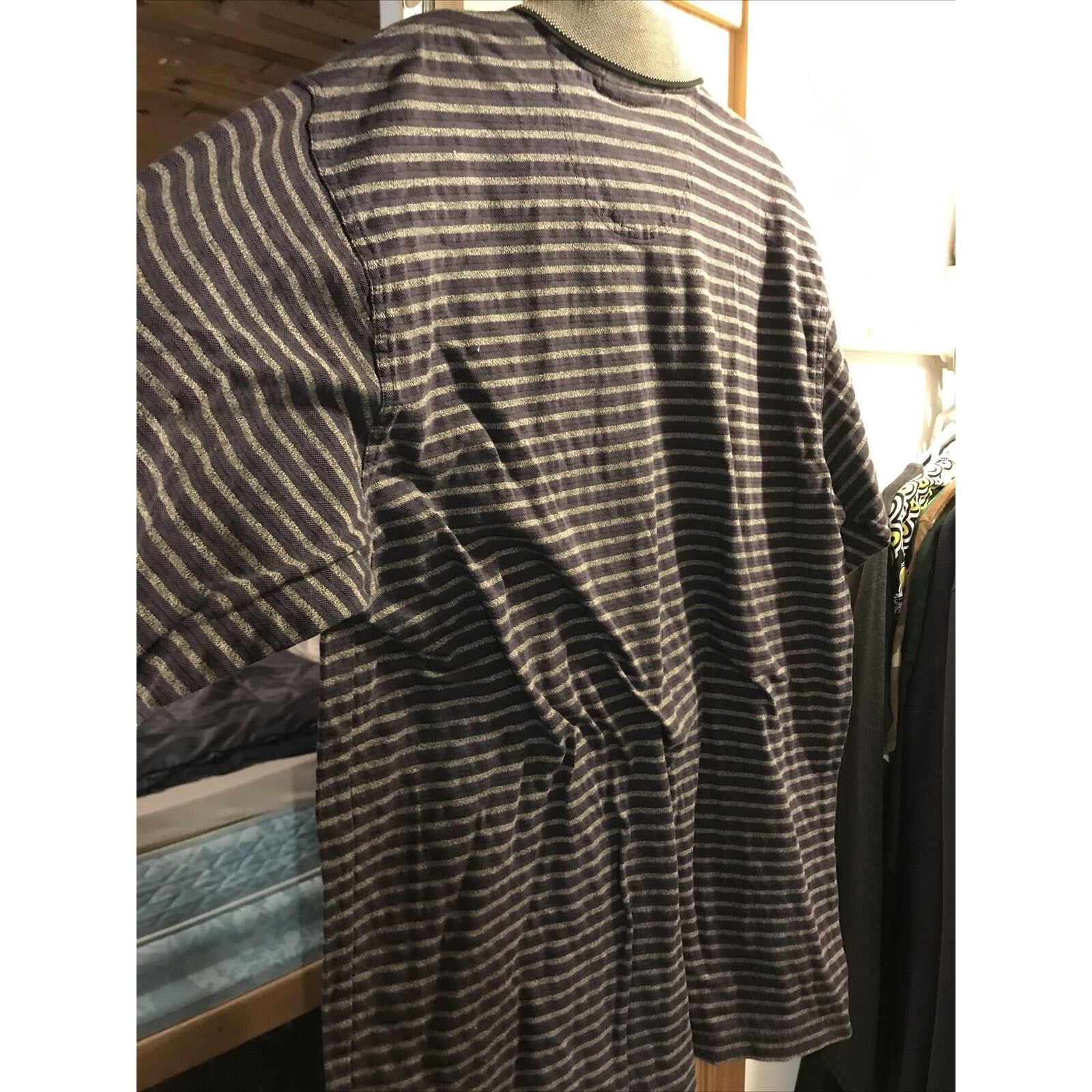 Other Slazenger Vintage Men’s M Gray Striped SS Cotton Polo Shirt Size US M / EU 48-50 / 2 - 10 Thumbnail