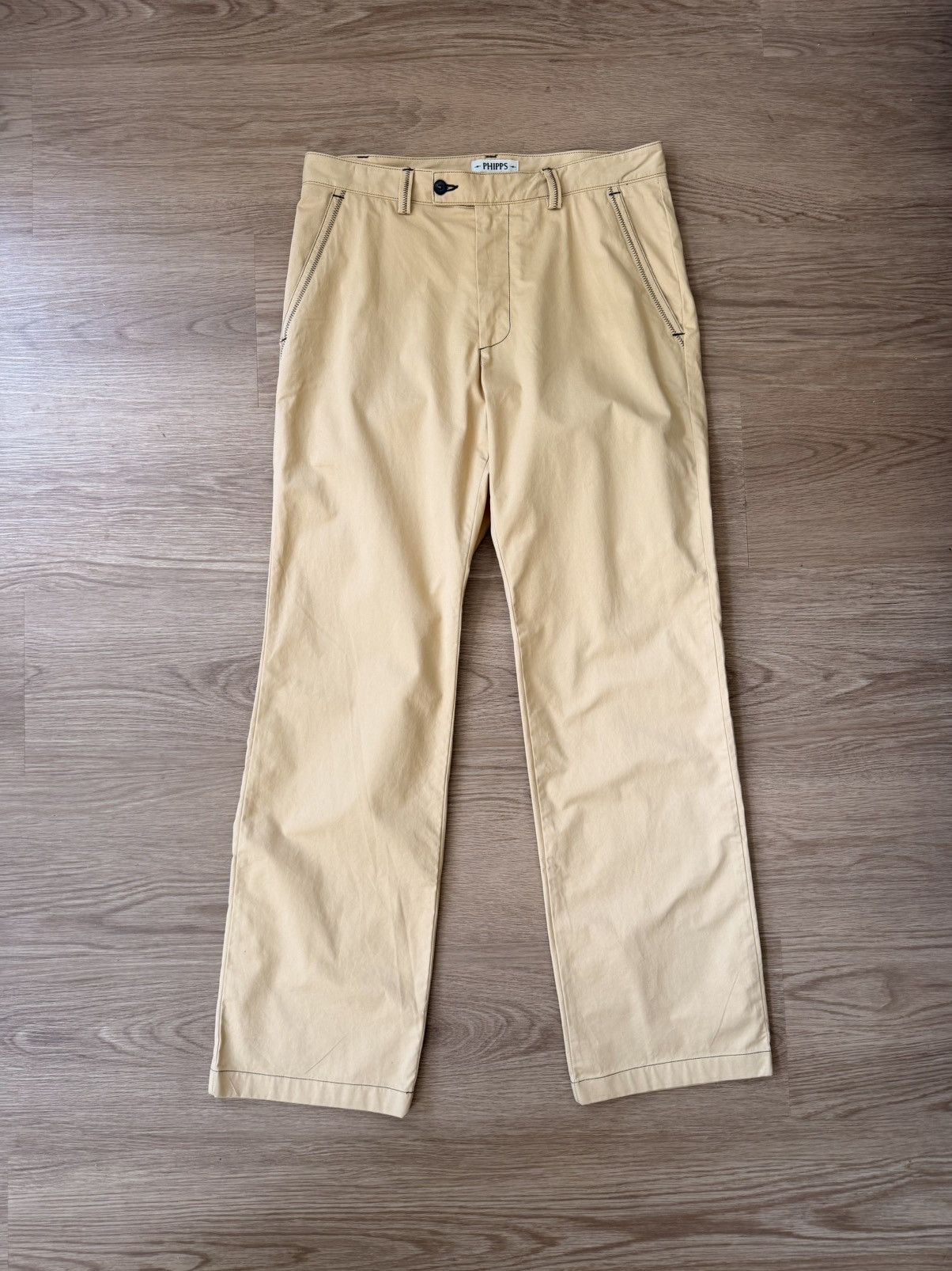 Phipps Adventure Dad Pants Sand Organic Cotton Made in Portugal Size US 32 / EU 48 - 4 Thumbnail
