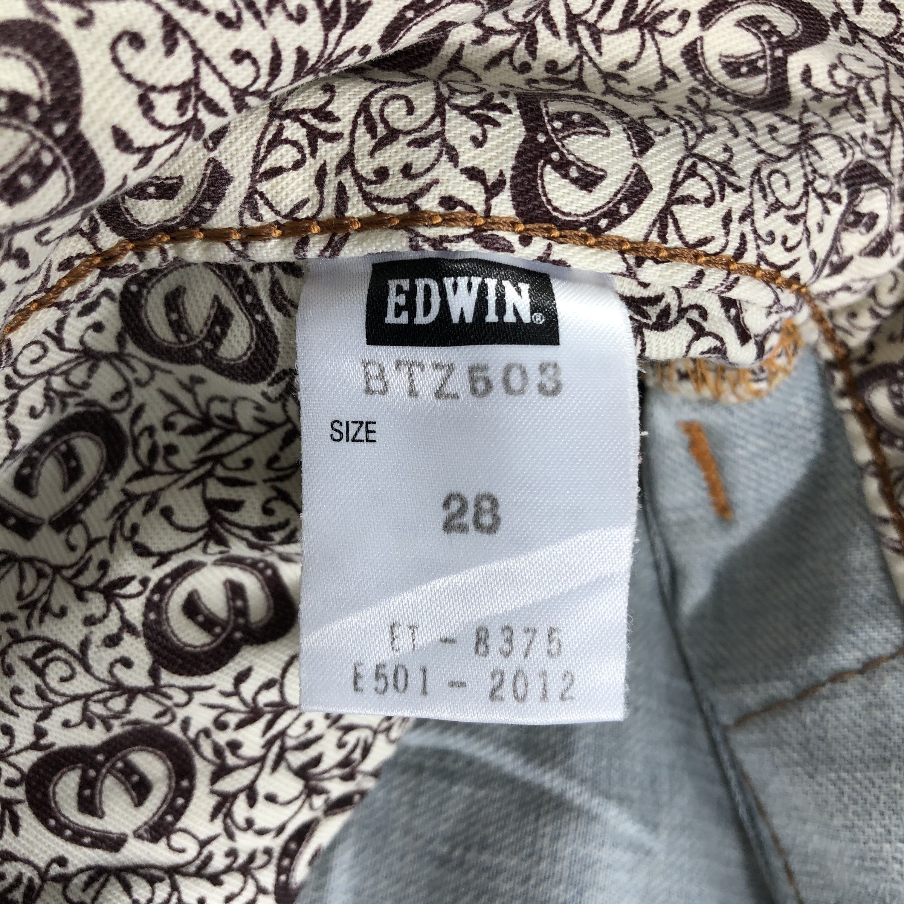Edwin Edwin 503 Blue Trip Jeans Patchwork Denim KJ1640 Size US 28 / EU 44 - 9 Thumbnail