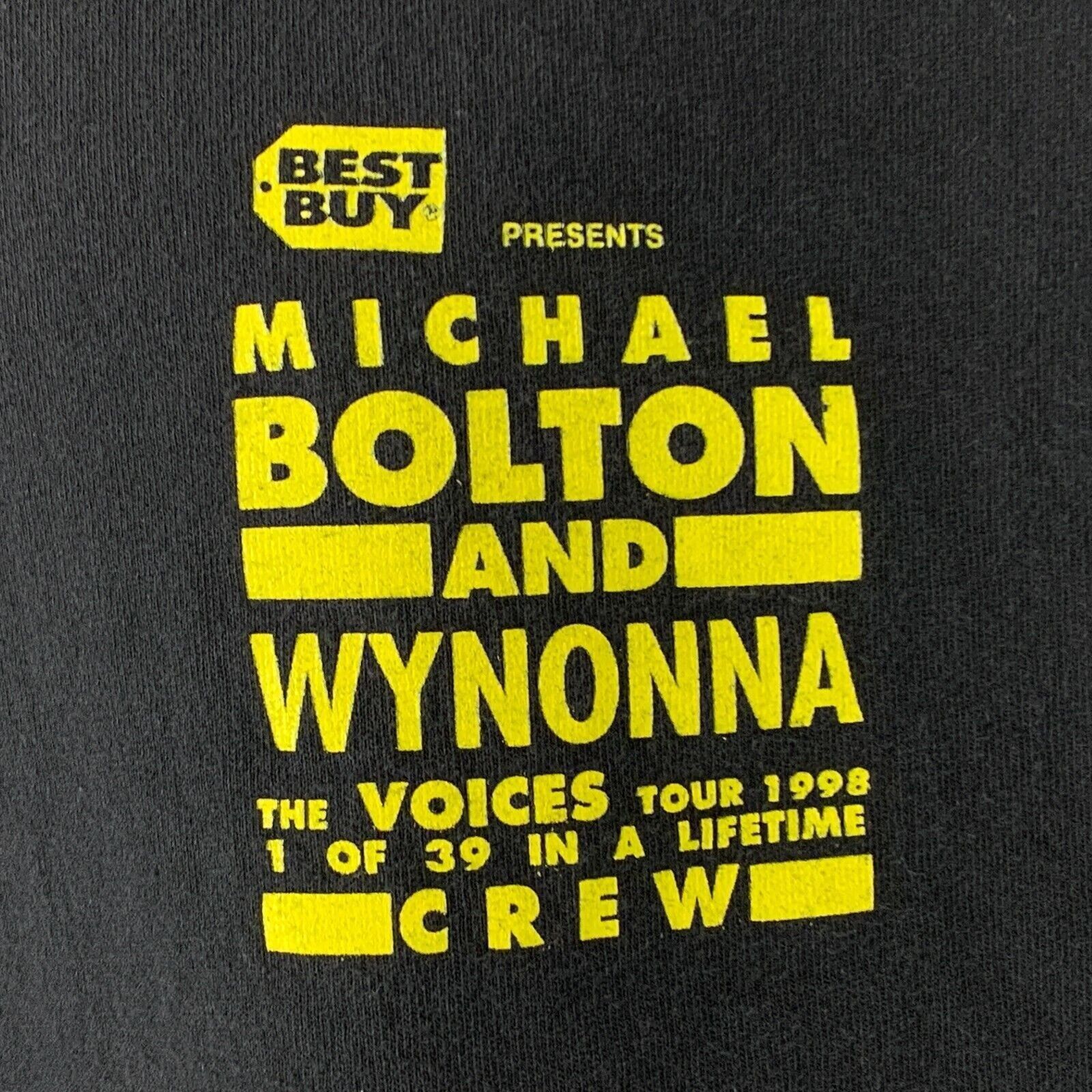 Vintage Vintage Michael Bolton Wynonna Judd Tour T Shirt Black XL Size US XL / EU 56 / 4 - 4 Thumbnail