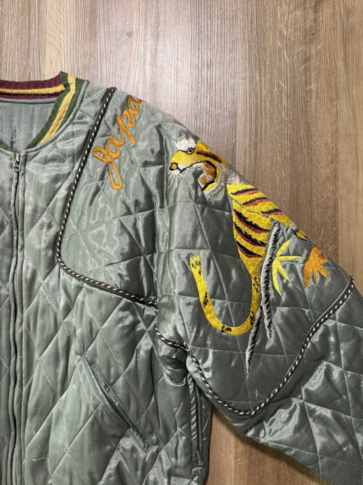 Kapital KAPITAL - Convertible Embroidered Quilted Satin Bomber Size US M / EU 48-50 / 2 - 2 Thumbnail