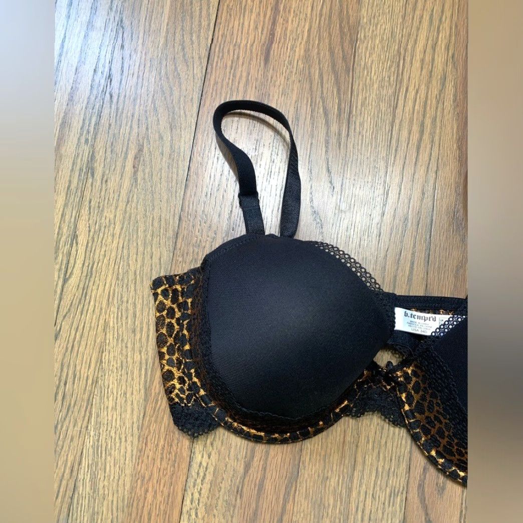 Vintage NWT b. tempt’d Bra T-Shirt Black 34D Women Size ONE SIZE - 2 Thumbnail