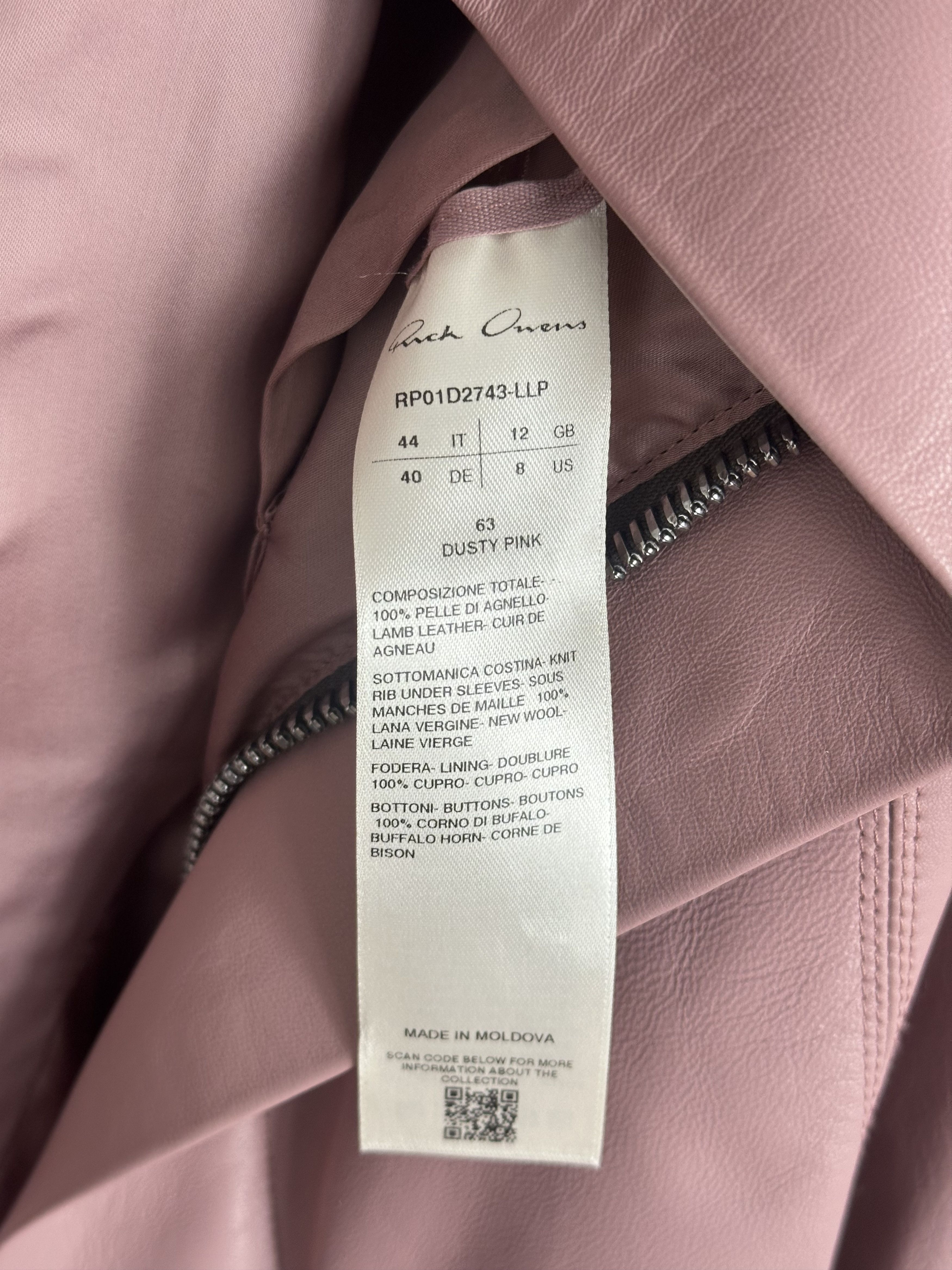 Rick Owens SS24 "LIDO" Leather Naska in Dusty Pink Size L / US 10 / IT 46 - 6 Thumbnail