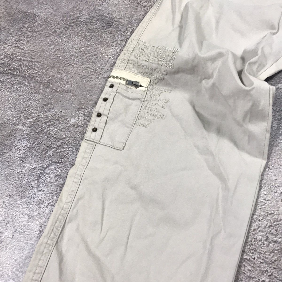 Vintage Vintage 90s Baggy Cargo Pants Flared Parachute Streetwear 30 Size 30" / US 8 / IT 44 - 3 Thumbnail