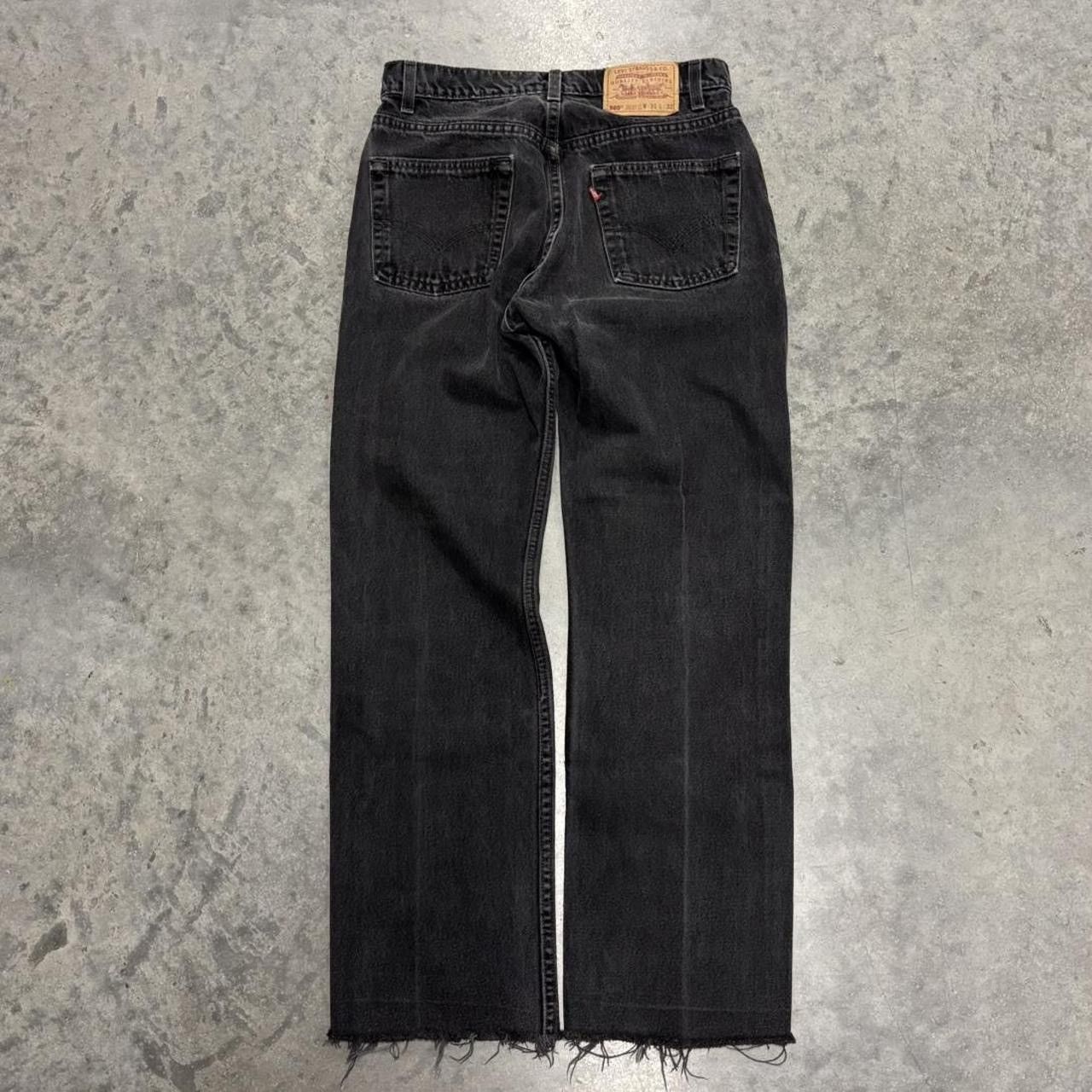 Levi's Vintage Levi's 505 Black Jeans Distressed Size US 30 / EU 46 - 2 Thumbnail