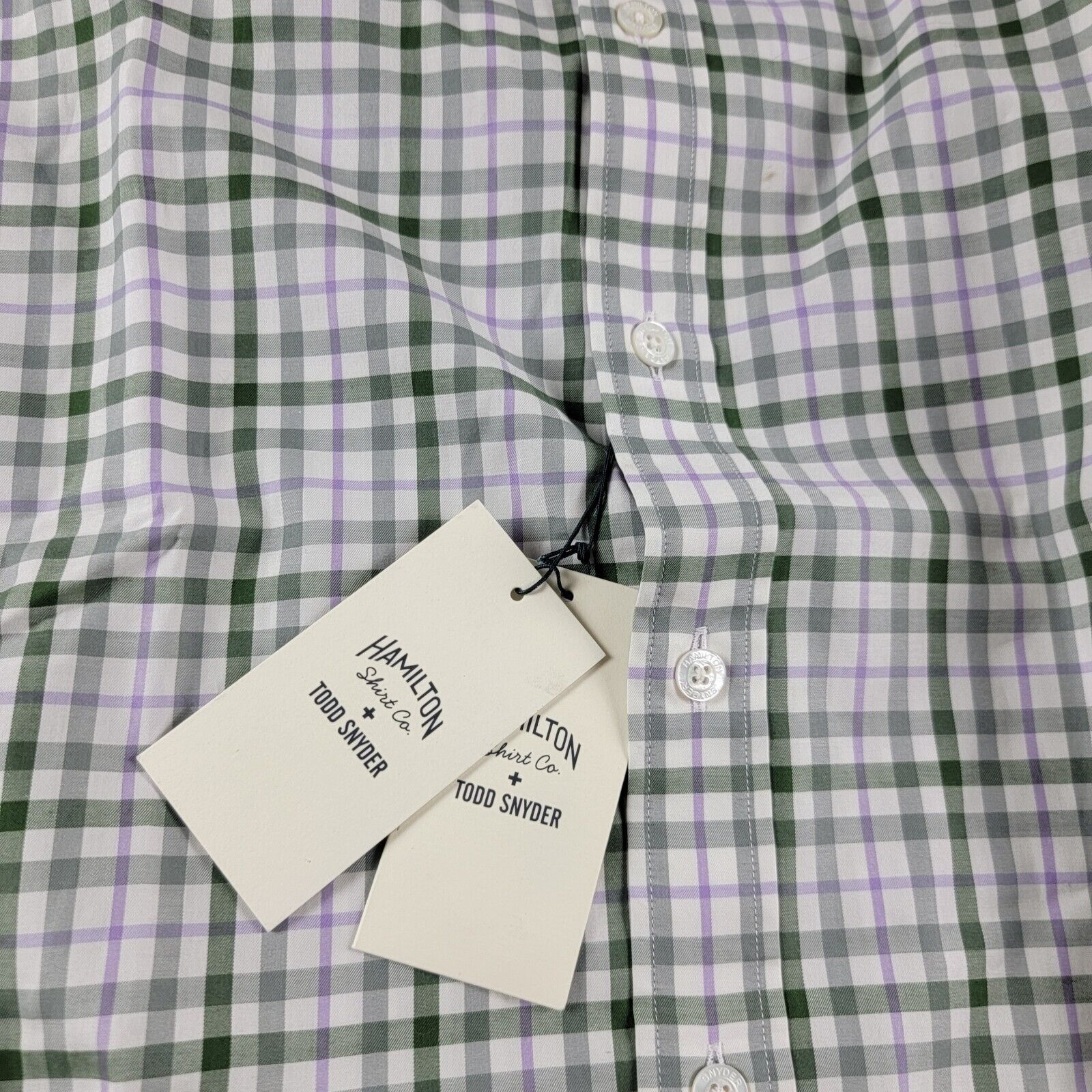 Todd Snyder Hamilton + Todd Snyder Check Gingham Button Down Shirt Size US XL / EU 56 / 4 - 7 Thumbnail
