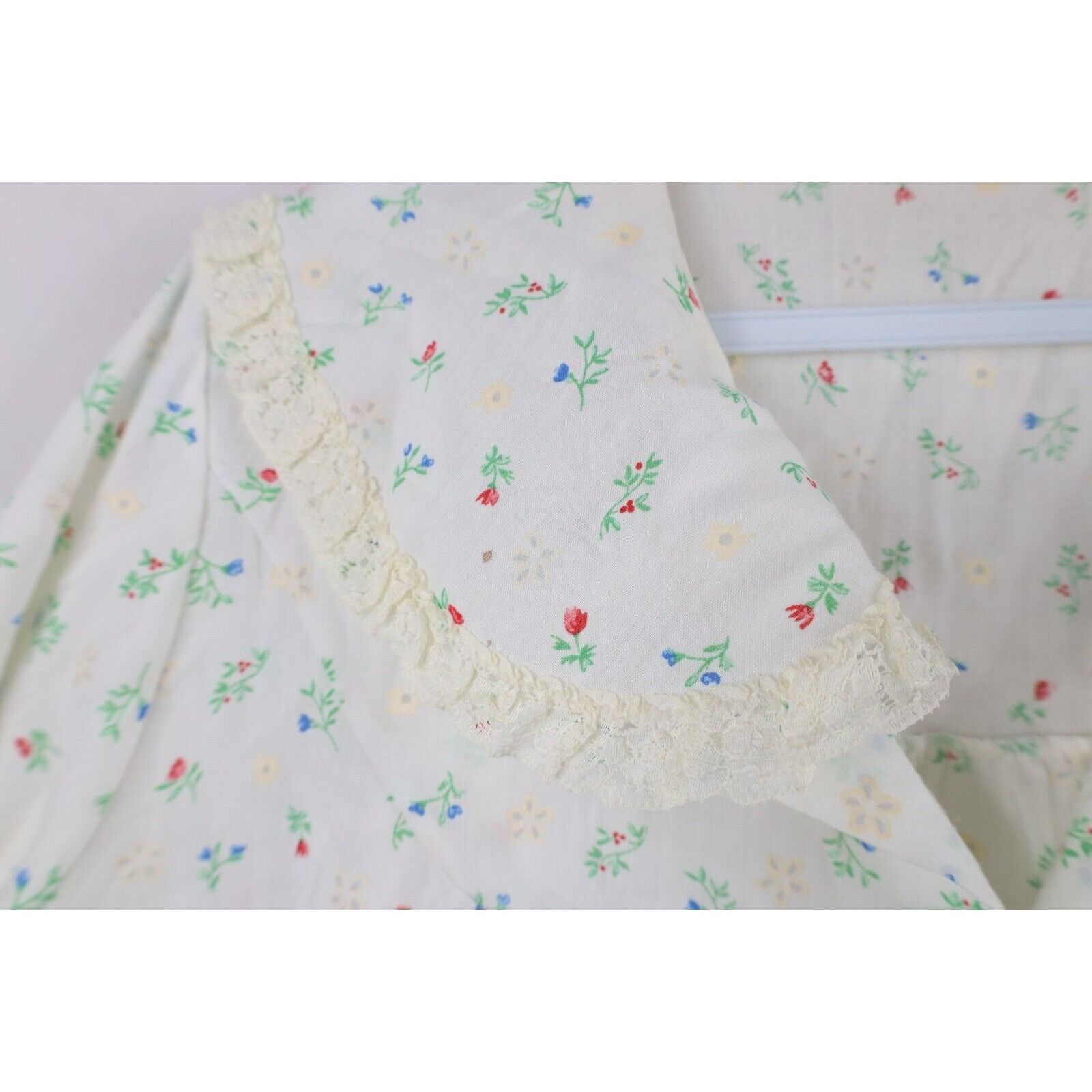 Vintage Vintage 70s Mid Century Modern MCM Sheer Flower Muu Muu Gown Size L / US 10 / IT 46 - 8 Thumbnail