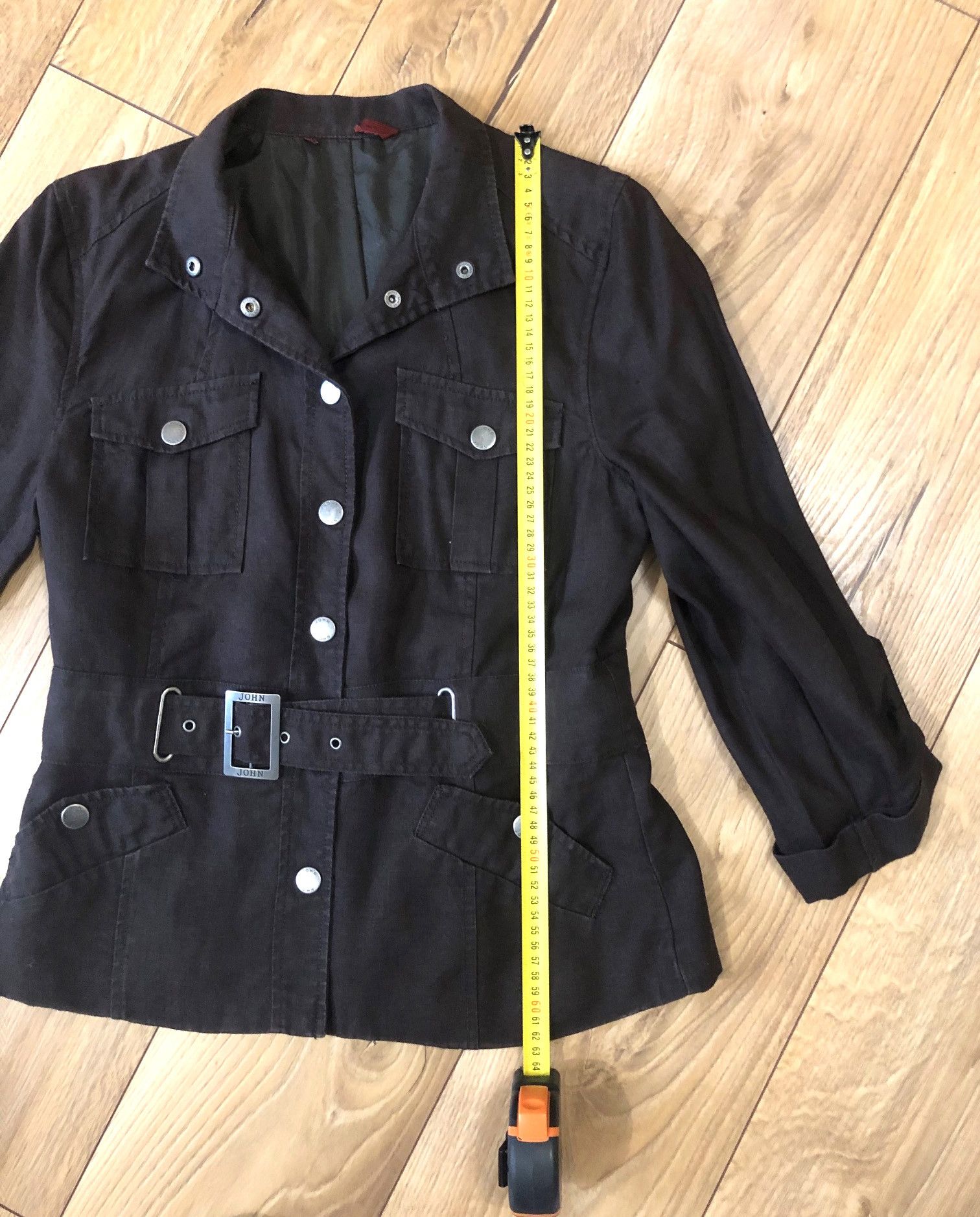 Other Women's linen jacket size 40 (UK12) brown Size M / US 6-8 / IT 42-44 - 2 Thumbnail
