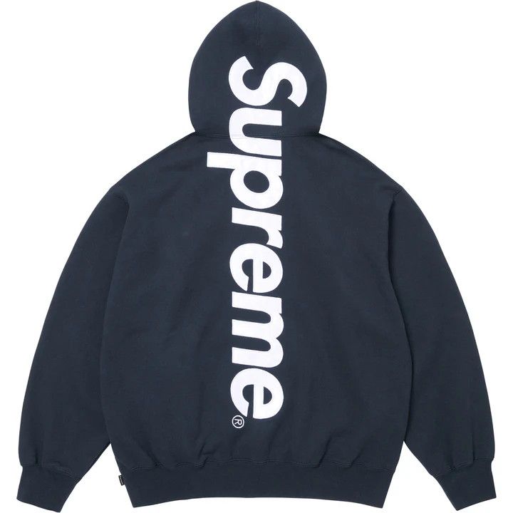 Supreme Supreme Satin Appliqué Hooded Sweatshirt | Grailed