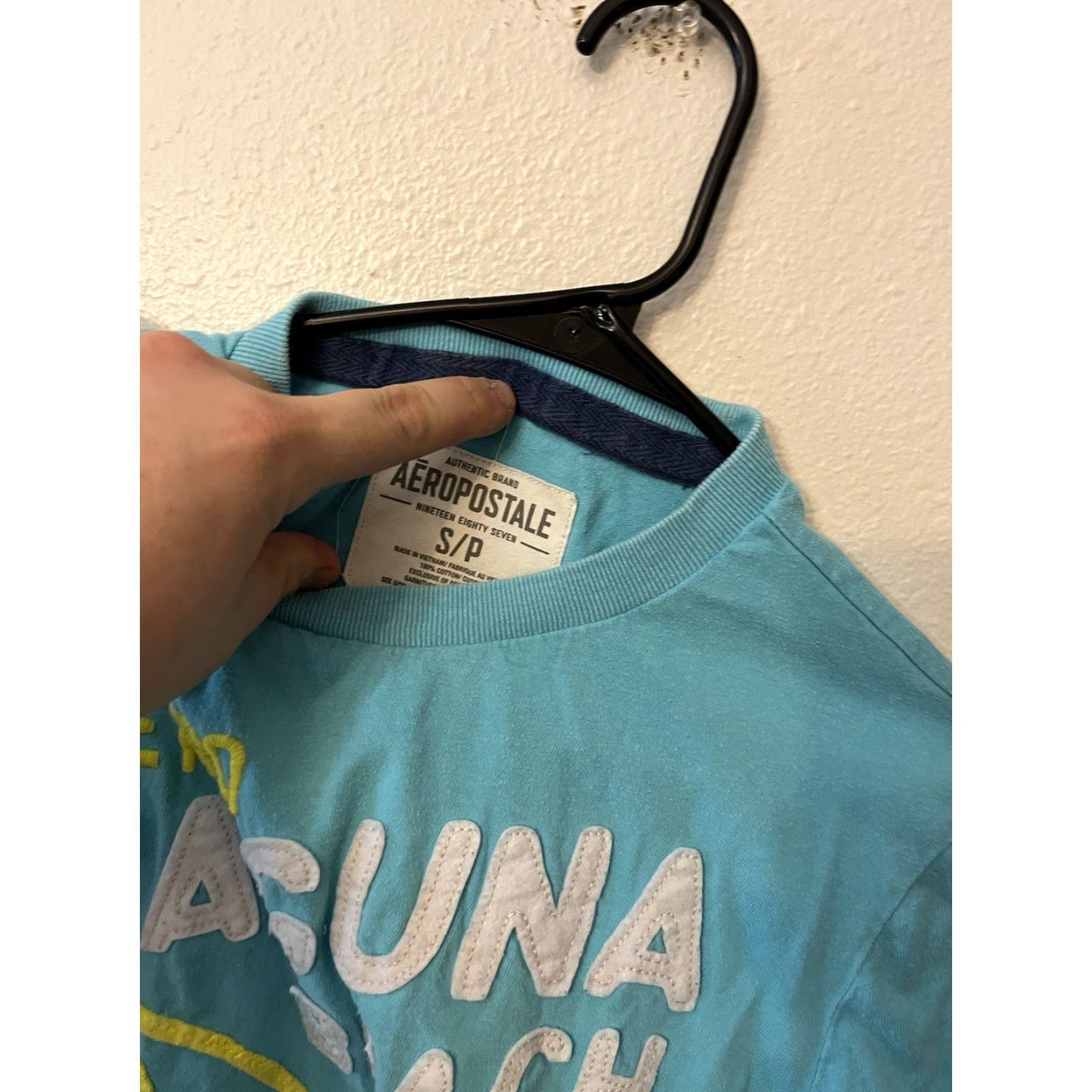 Aeropostale VINTAGE Aeropostale Graphic Tee Shirt Mens Small Blue Logo 90s Apparel Mens Size US S / EU 44-46 / 1 - 2 Thumbnail