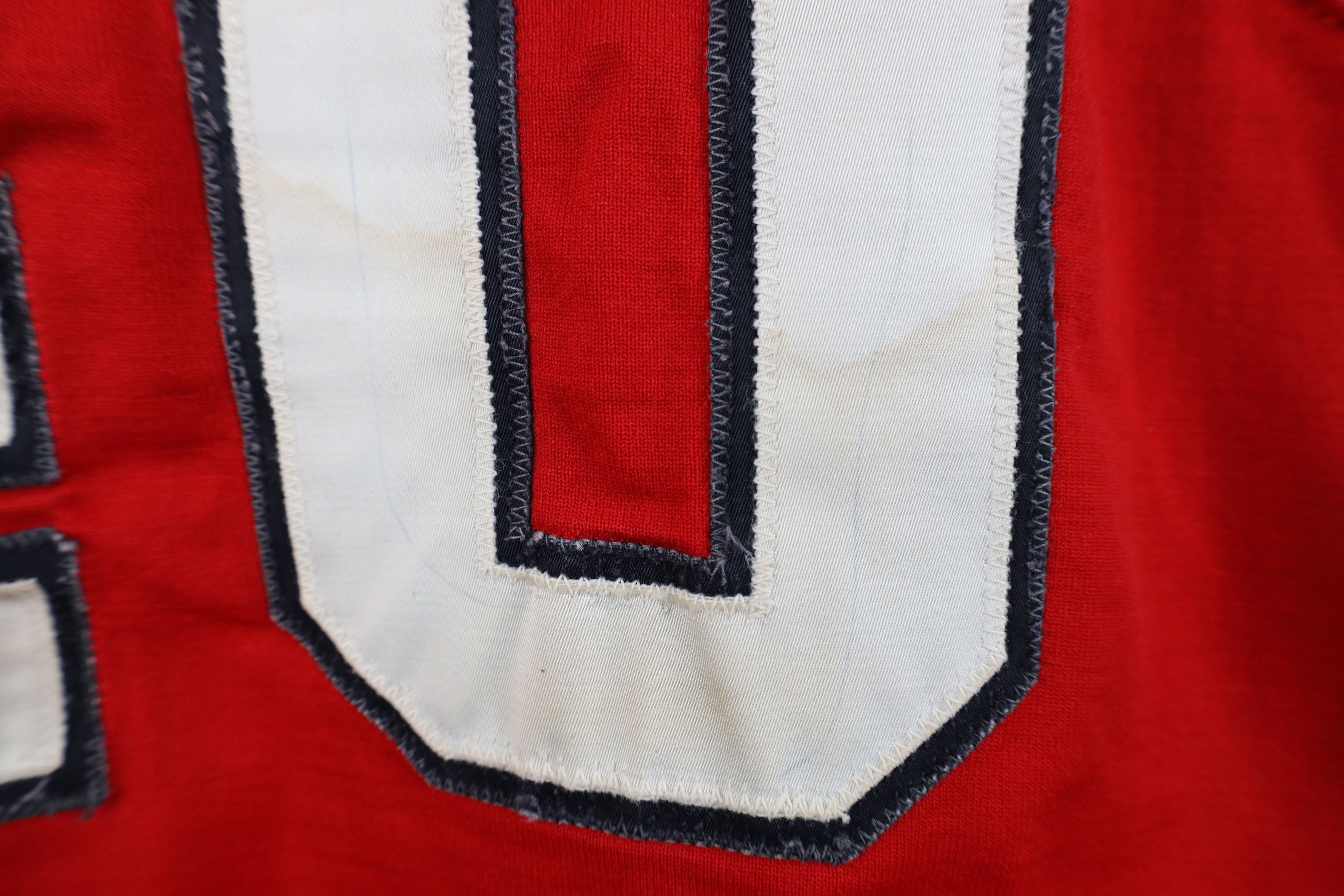 Vintage Vintage 50s 60s Durene Rayon Basketball Jersey Red USA #40 Size US XXL / EU 58 / 5 - 10 Thumbnail