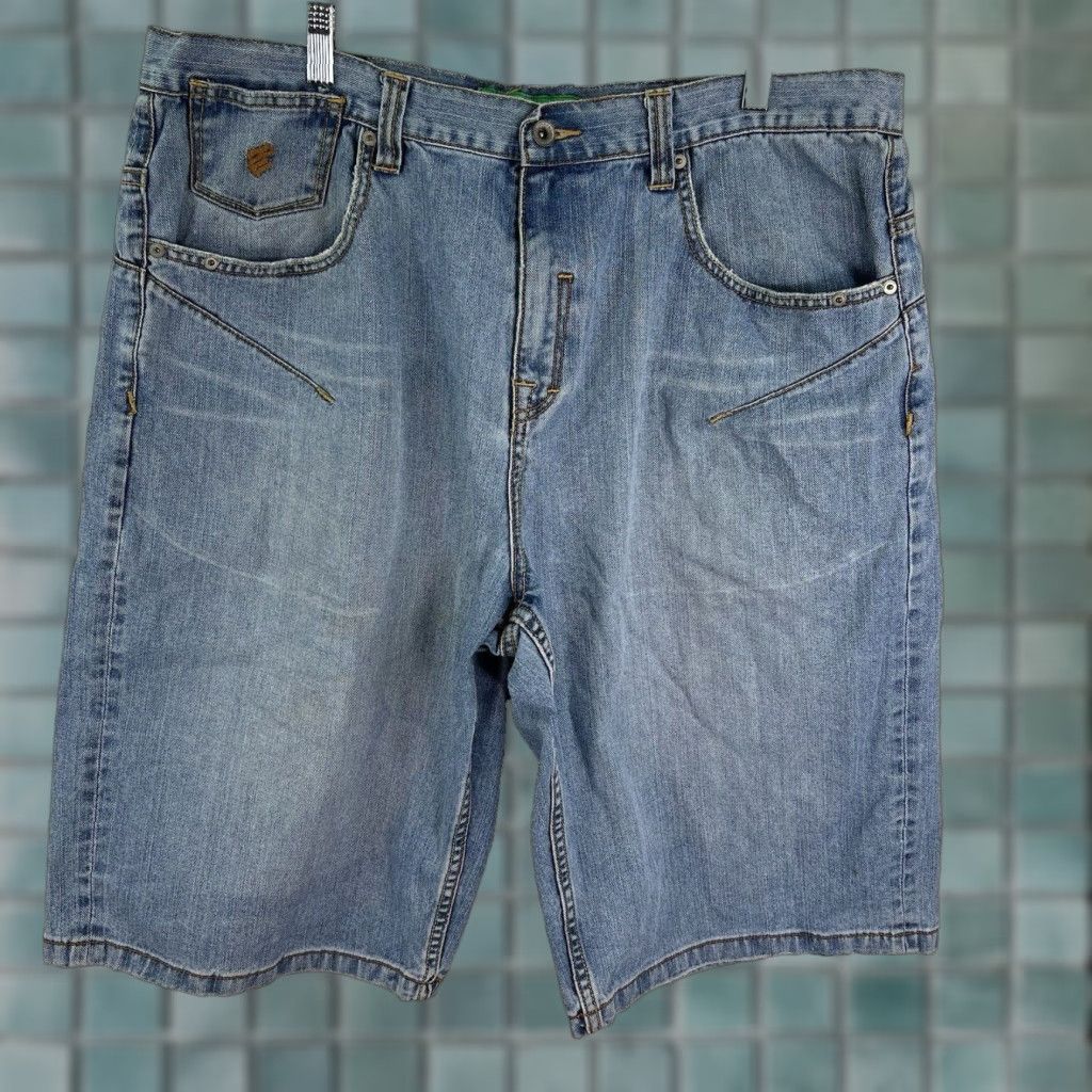 Rocawear VINTAGE Rocawear Denim Bermuda Shorts Mens 40 Blue 90s Hip Hop Grunge Size US 40 / EU 56 - 1 Thumbnail