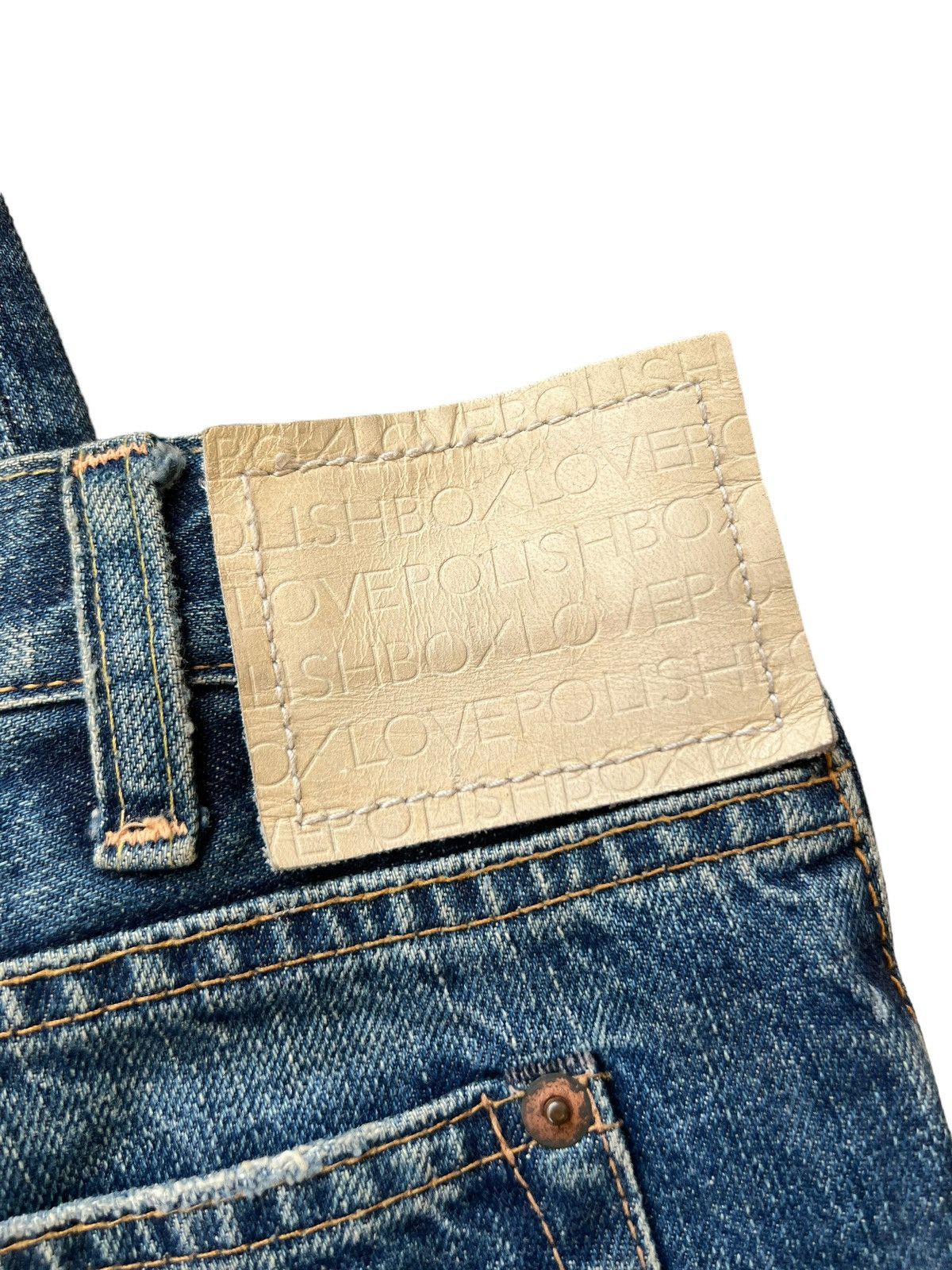 Vintage Vintage RNA Japan Distress Patchwork Mud Denim Flare Jeans Size US 29 - 20 Thumbnail