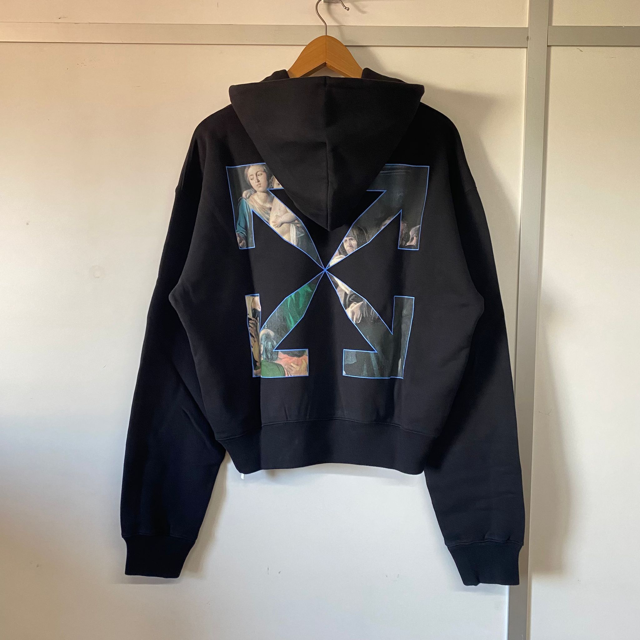 Off White Virgil Caravaggio shops Arrow Oversized Hoodie black Gr. L