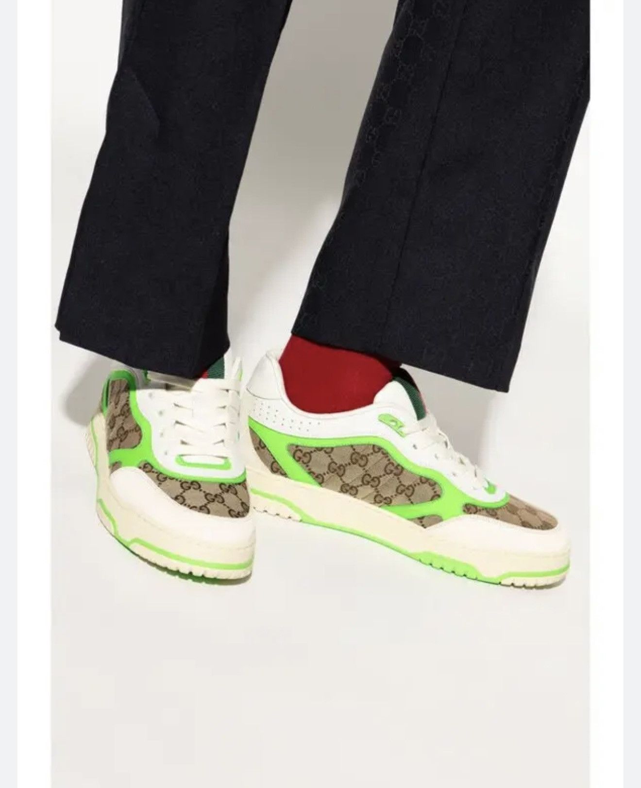 Gucci Gucci Re-Web Monogram Sneakers SoHo exclusive Size US 10.5 / EU 43-44 - 2 Thumbnail