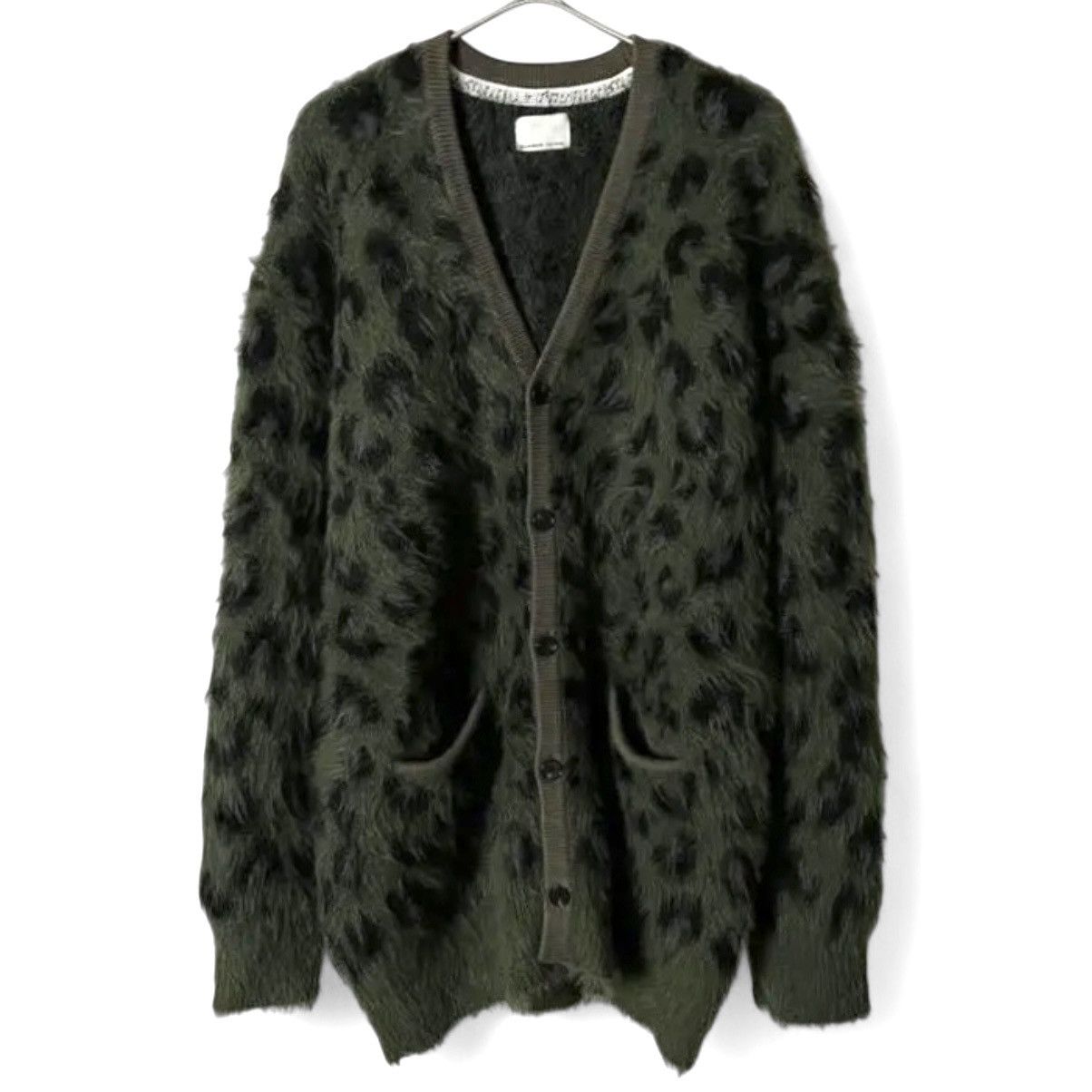 Number (N)ine NUMBER (N)INE Leopard Fuzzy Cardigan Size US L / EU 52-54 / 3 - 1 Thumbnail