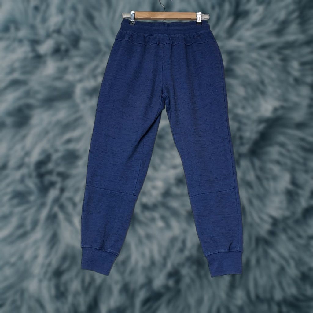 Spyder Spyder Pants Mens Small Blue Heather ProWeb Drawstring Joggers Active Pockets Tapered Regular Knit Cotton Polyester Running Jogging Size US 29 - 1 Thumbnail