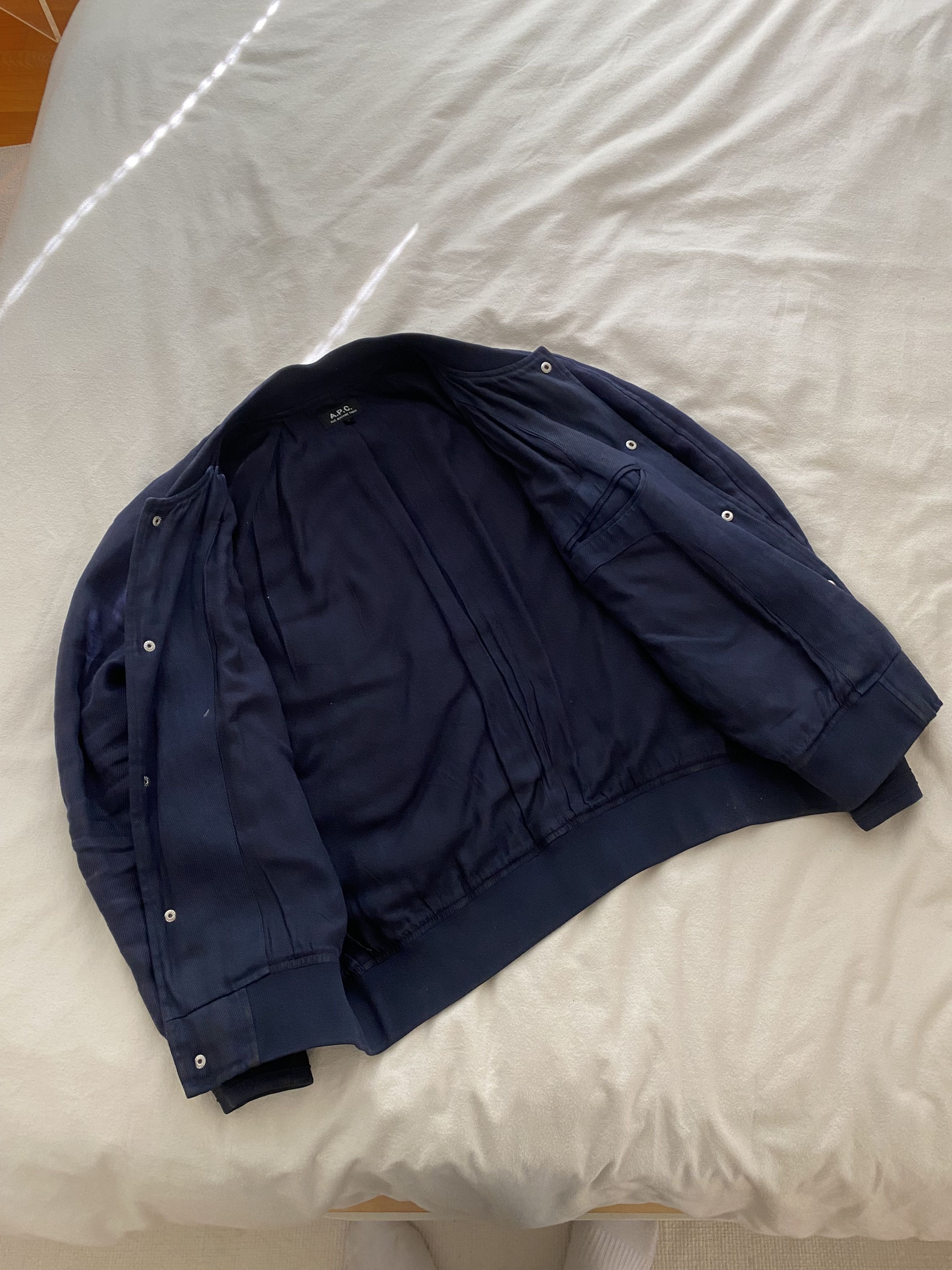 A.P.C. A.P.C. Linen Bomber Jacket Size US S / EU 44-46 / 1 - 9 Thumbnail