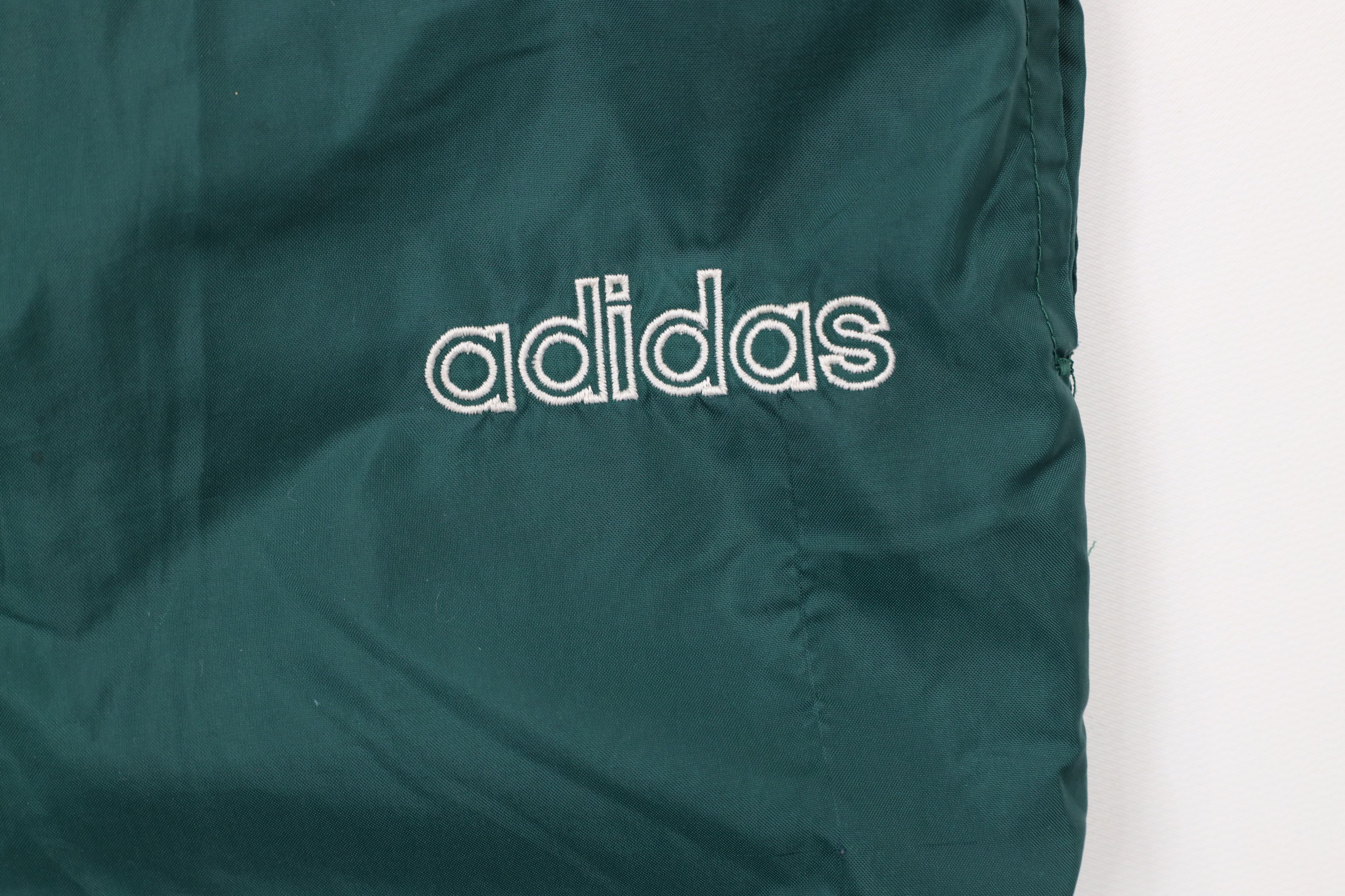 Adidas × Vintage Vintage 90s Adidas Lined Nylon Joggers Jogger Pants Green Size 30 - 6 Thumbnail