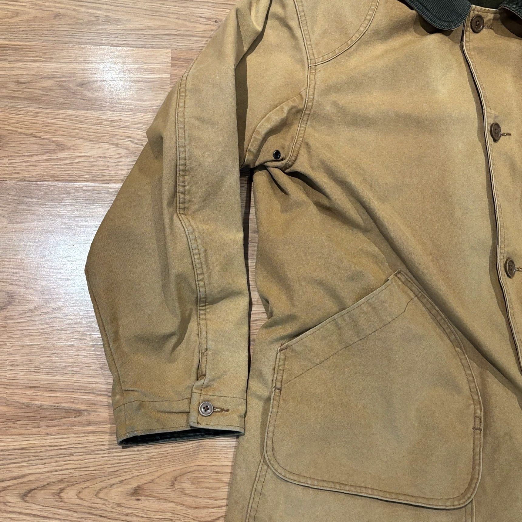 Vintage VINTAGE LL Bean Chore Coat Jacket USA Made 2XL Brown Canvas Lined Flannel Full Zip Button Casual Workwear Men Midwest US 90s Size US XXL / EU 58 / 5 - 6 Thumbnail