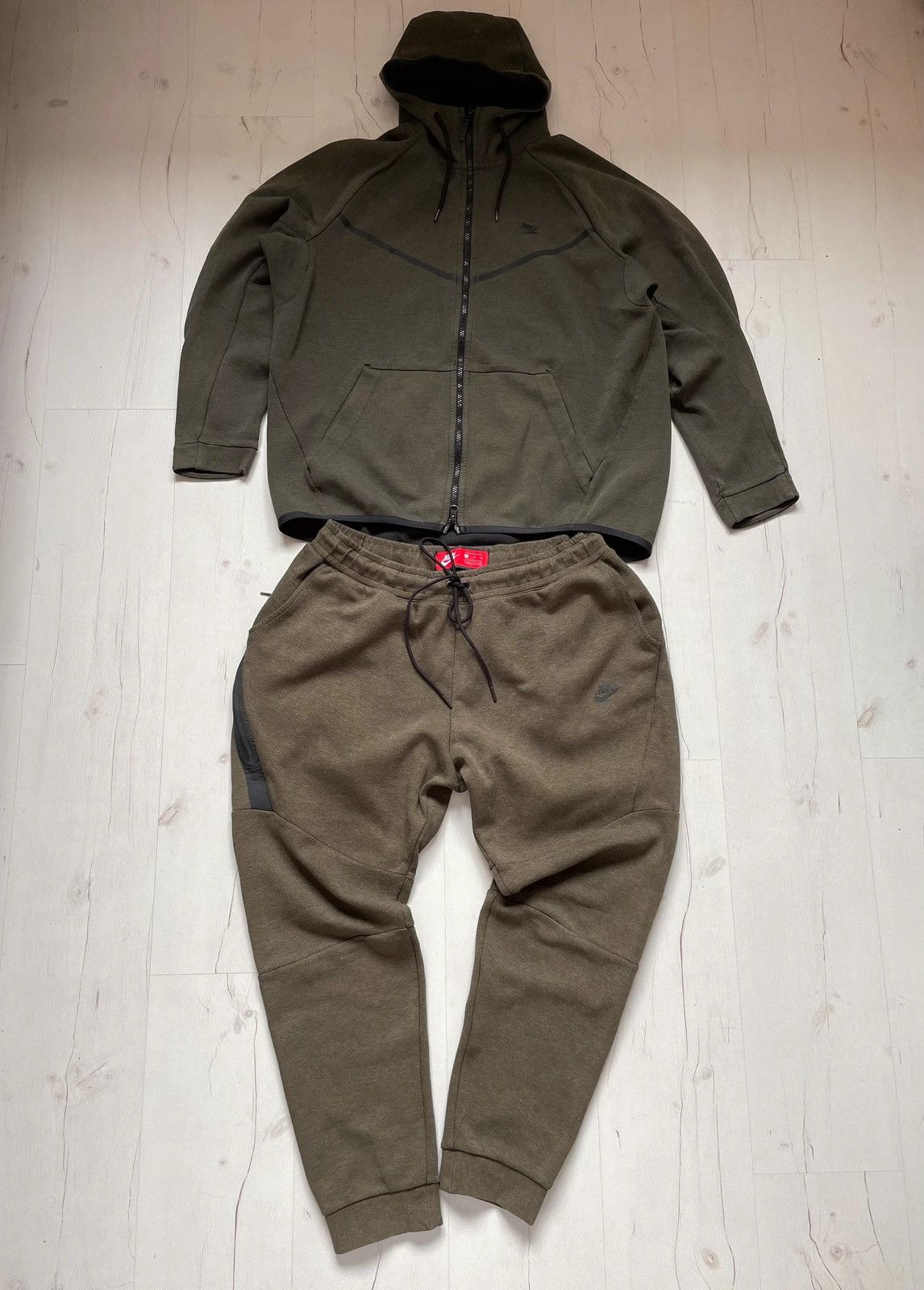Nike Nike Tech Fleece Track Suit Lot Zip Hoodie + Joggers Pants Size 46R - 1 Thumbnail