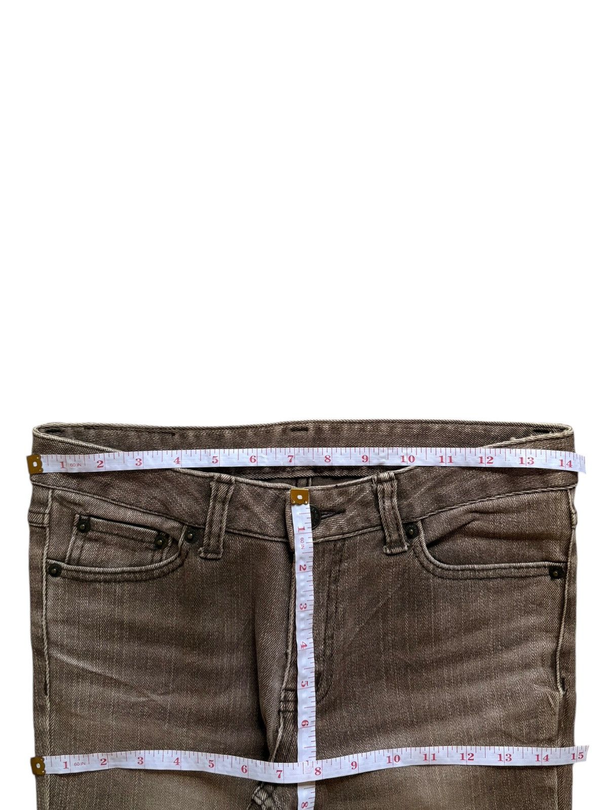 Japanese Brand Vintage Japanese Brand Faded Wash Distressed Flare Jeans Size 28" / US 6 / IT 42 - 13 Thumbnail