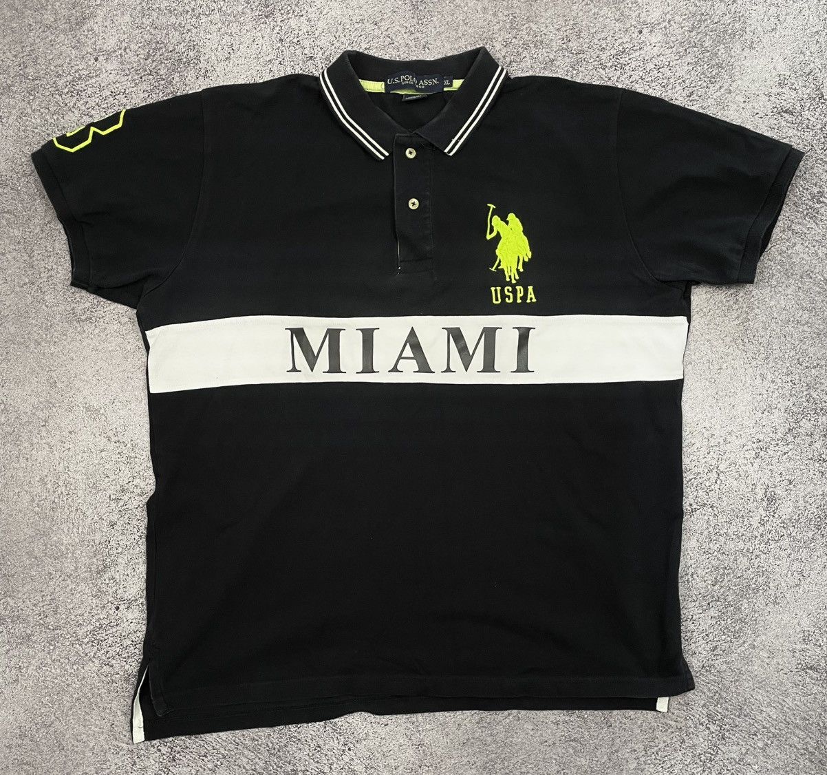U.S. Polo Assn. Vintage U.S. Polo AssMiami Polo Shirt XL Black Big Logo Y2K Size US XL / EU 56 / 4 - 1 Thumbnail