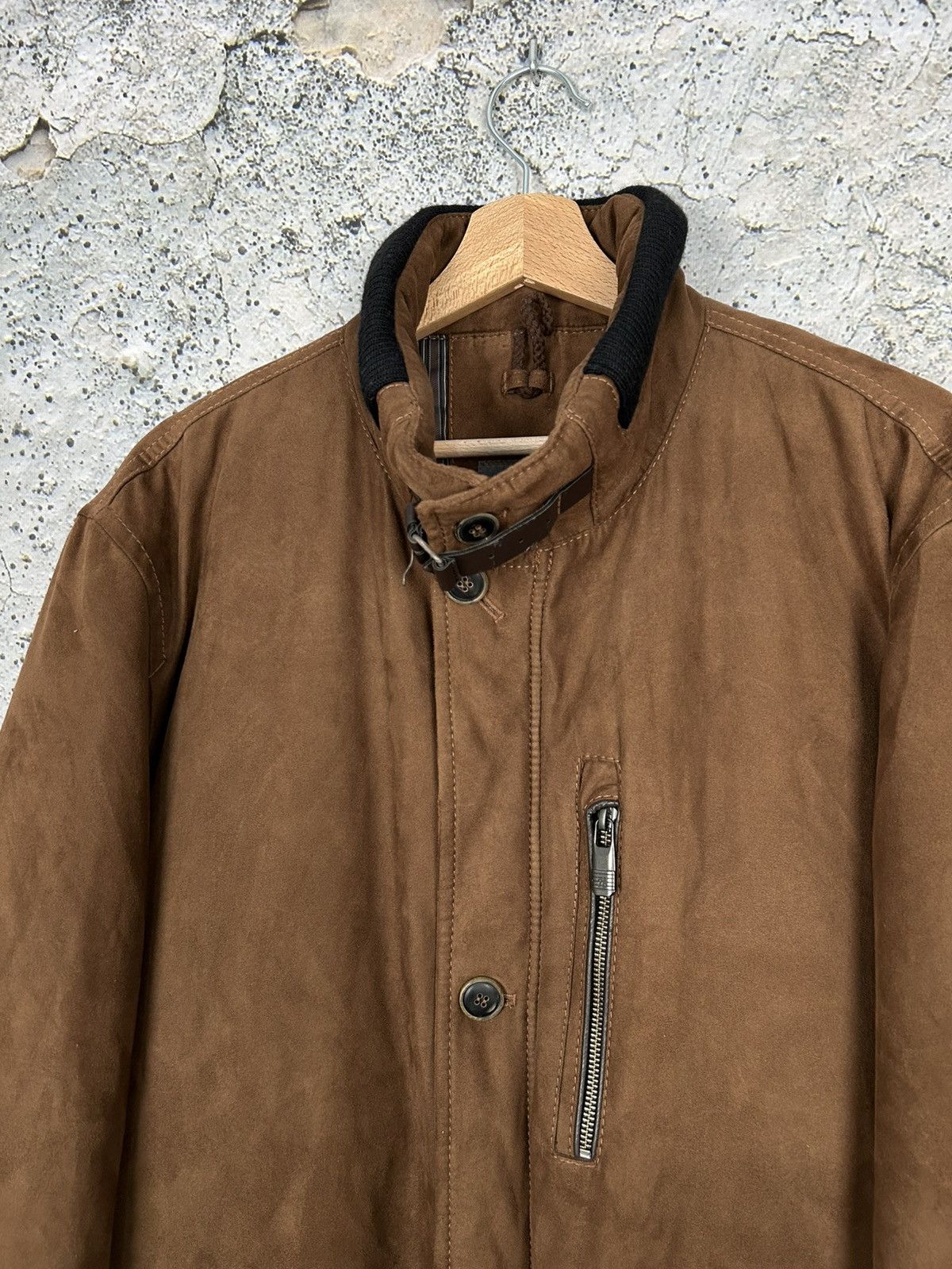 Bugatti Bugatti Brown Coat Jacket Premium Vintage Avant Garde Size US L / EU 52-54 / 3 - 3 Thumbnail